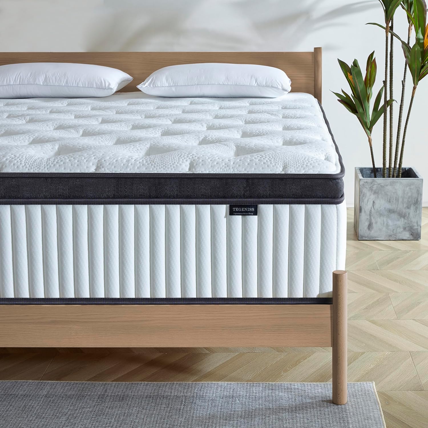 Queen Mattress, 12 Inch Mattresses Queen Size in a Box, Individually Wrapped Poc...