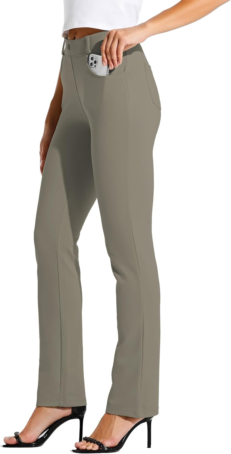 Willit Women's Yoga Dress Pants, Special Stretchy...