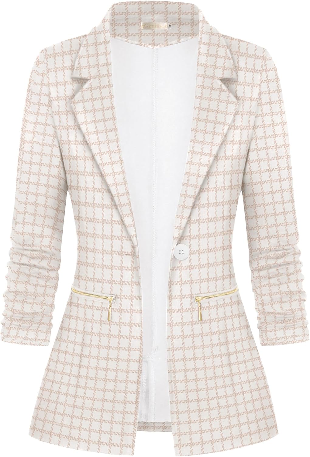 Genhoo Women's Blazer, Stylish Open Front Cardigan Jacket, Special Work Office B...