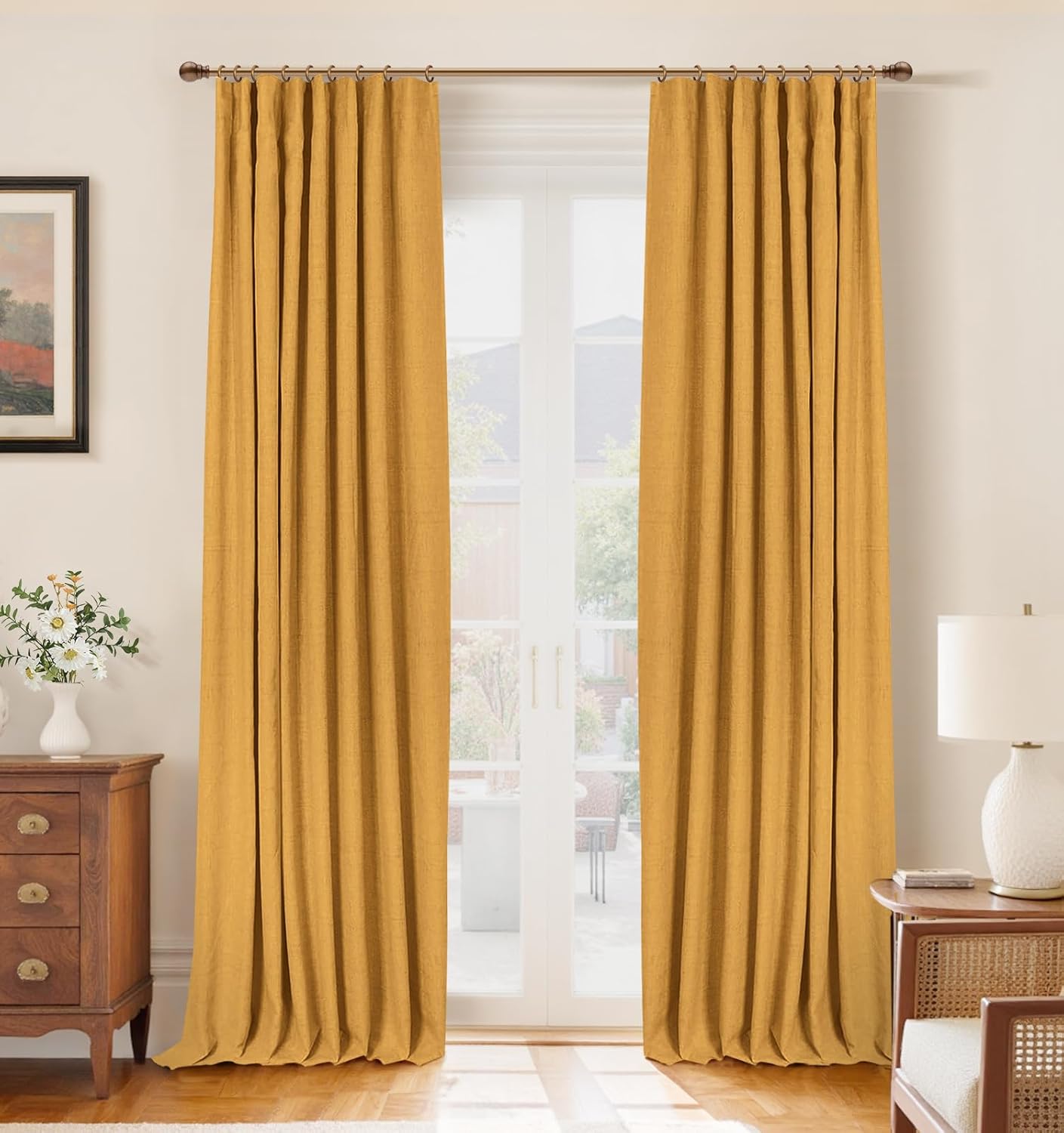 INOVADAY Blackout Curtains, Premium 100% Blackout Curtains for Bedroom, Stylish...