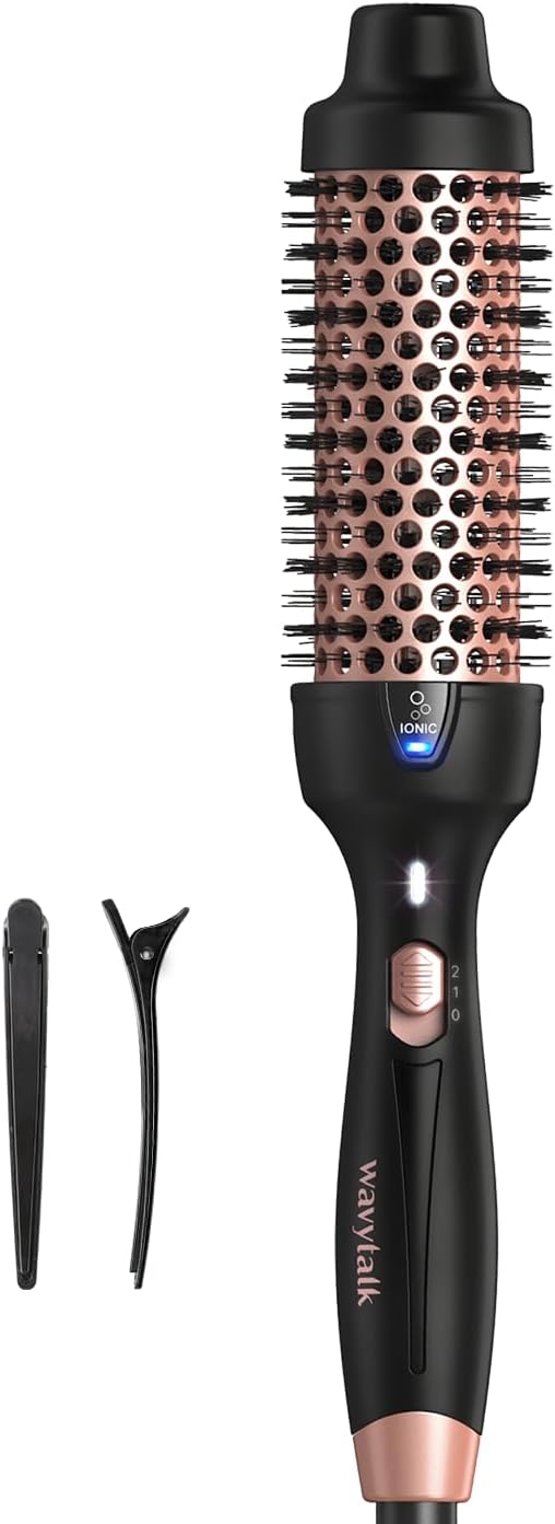 Wavytalk Thermal Brush, Heated Hot Brush for Hair Styling, 38mm IonicThermal Rou...