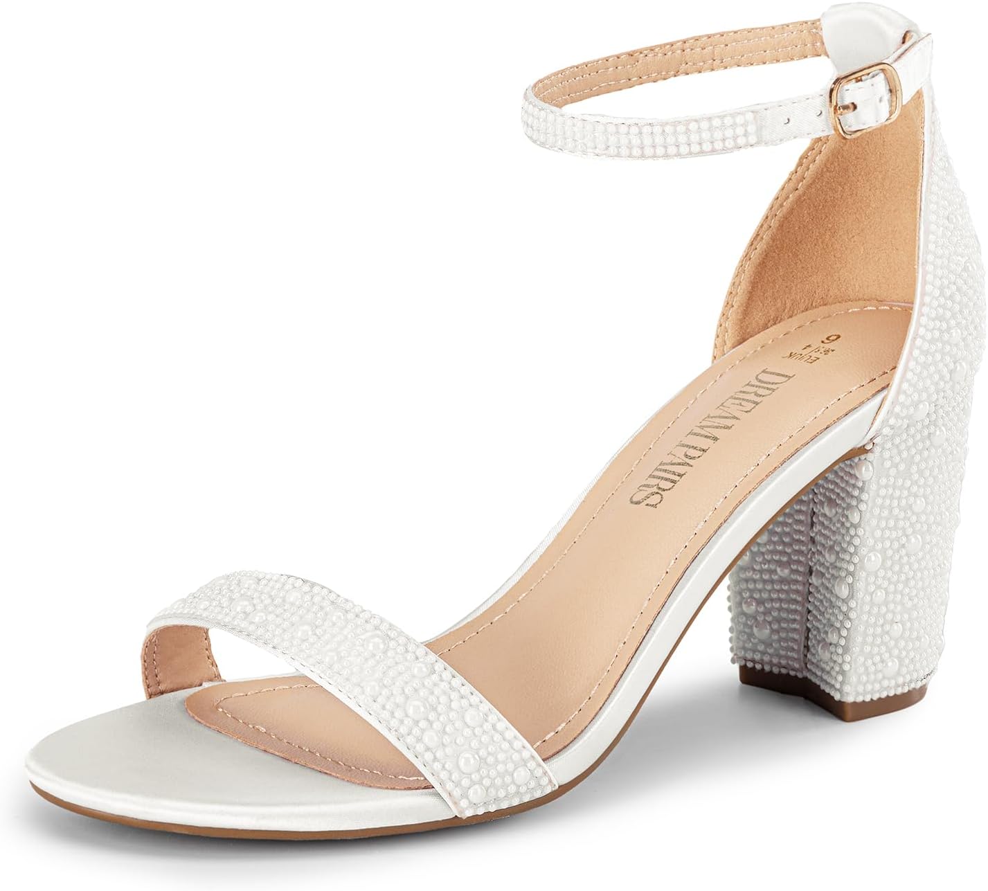 DREAM PAIRS Women's Sandals, Special Low Heel Pump Sandals, Elegant Women's Foot...