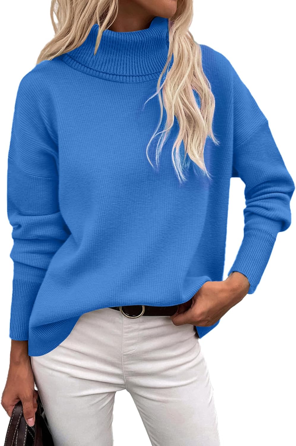 Zeagoo Women's Turtleneck Sweater, Special Chunky Knitted Pullover for Fall Wint...