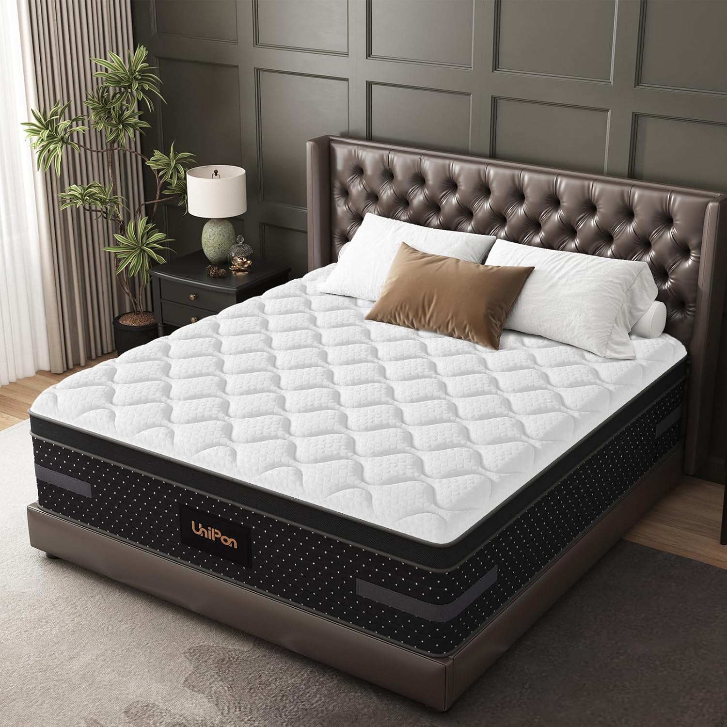 King Mattress 14 inch - Premium Cooling Gel Hybrid Mattresses with Air-Flow Indi...