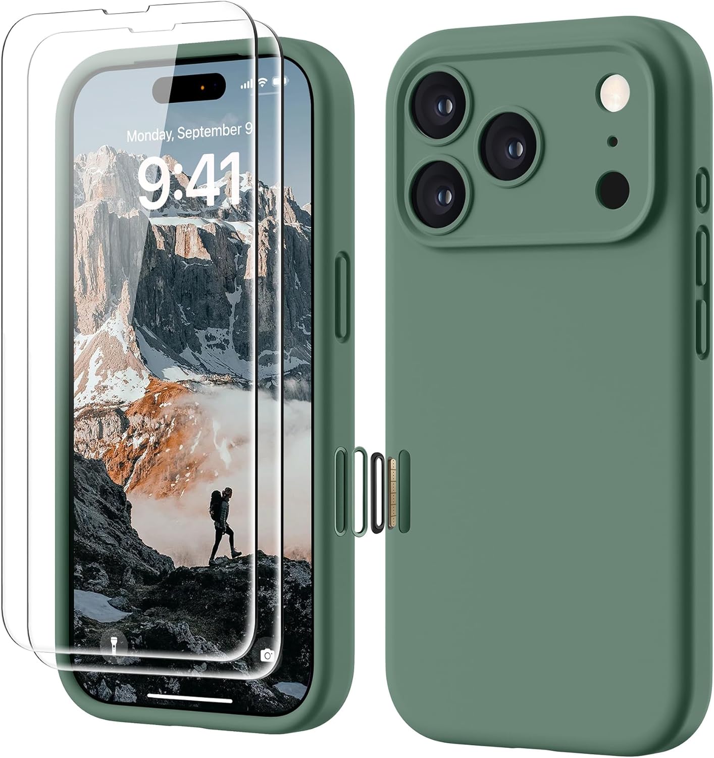 Exclusive GOODVISH 4 IN 1 iPhone 17 Pro Case, Premium Phone Case with Liquid Sil...