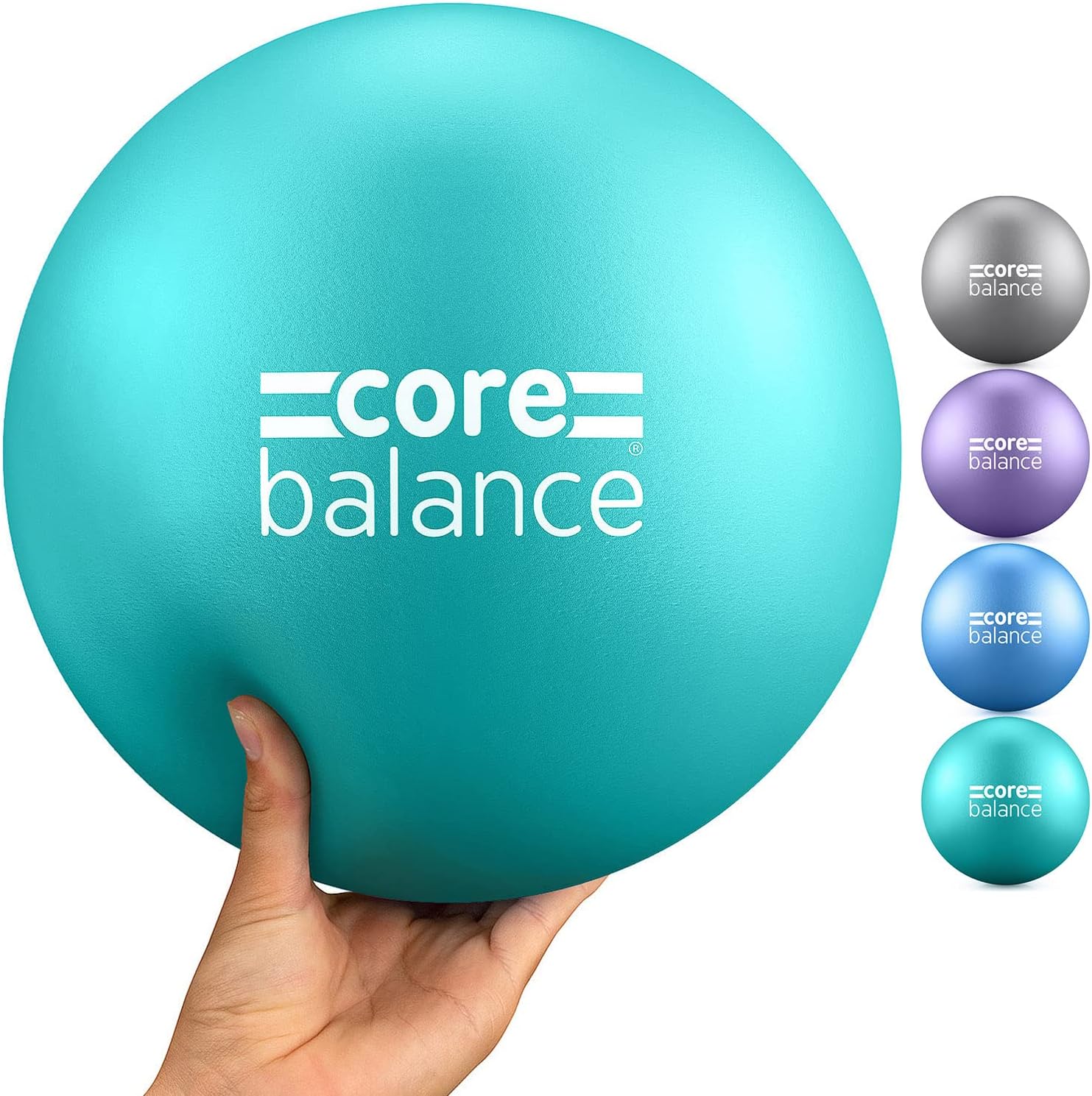 Core Balance Soft Pilates Ball 23cm / 9 Inch, Small Anti Burst, Yoga Exercise Fi...