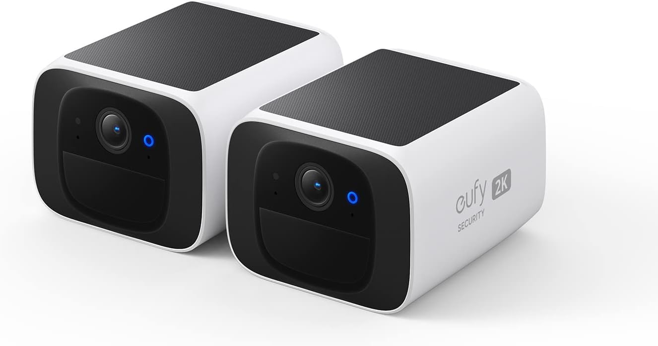 eufy Security SoloCam S220 2-Cam Pack, Solar Security Camera, Wireless Outdoor C...