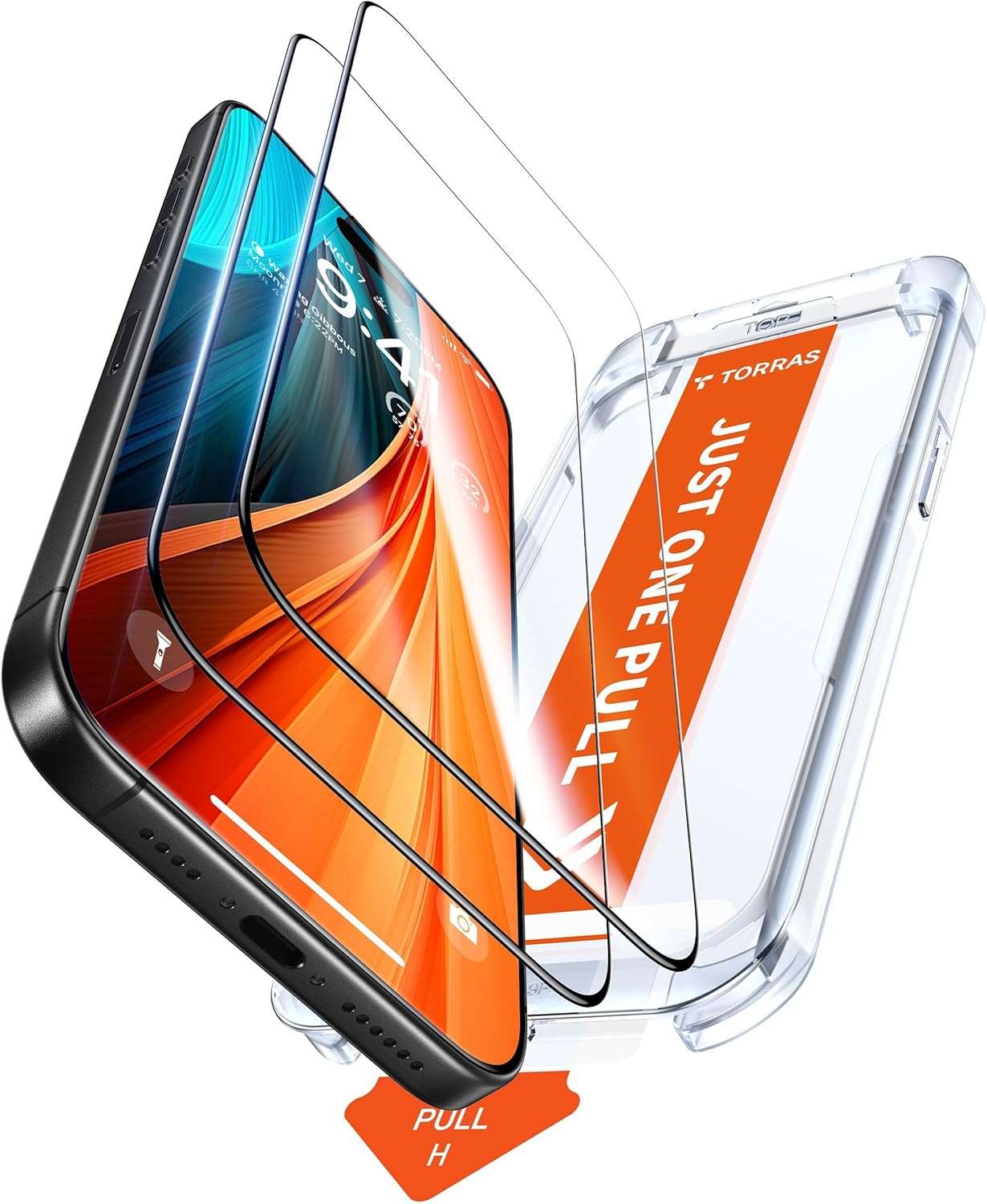 Ultimate TORRAS 2-Pack Screen Protector, Premium Screen Guard With Military-Grad...