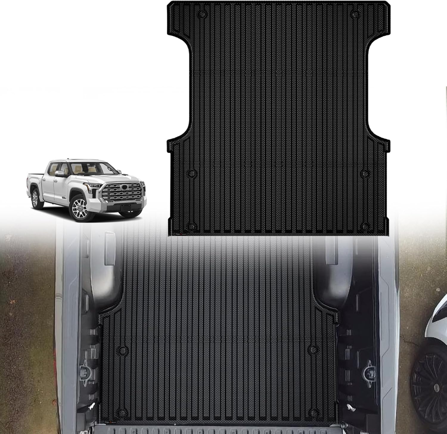 TripleAliners Truck Bed Mat, Unique Tundra Accessories for 2022-2026 Toyota, Hig...