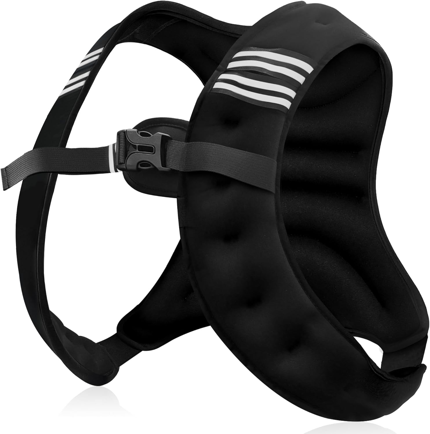 Weighted Vest Men or Women - 5/10/15/20/25/30lbs Weights with Reflective Stripe,...