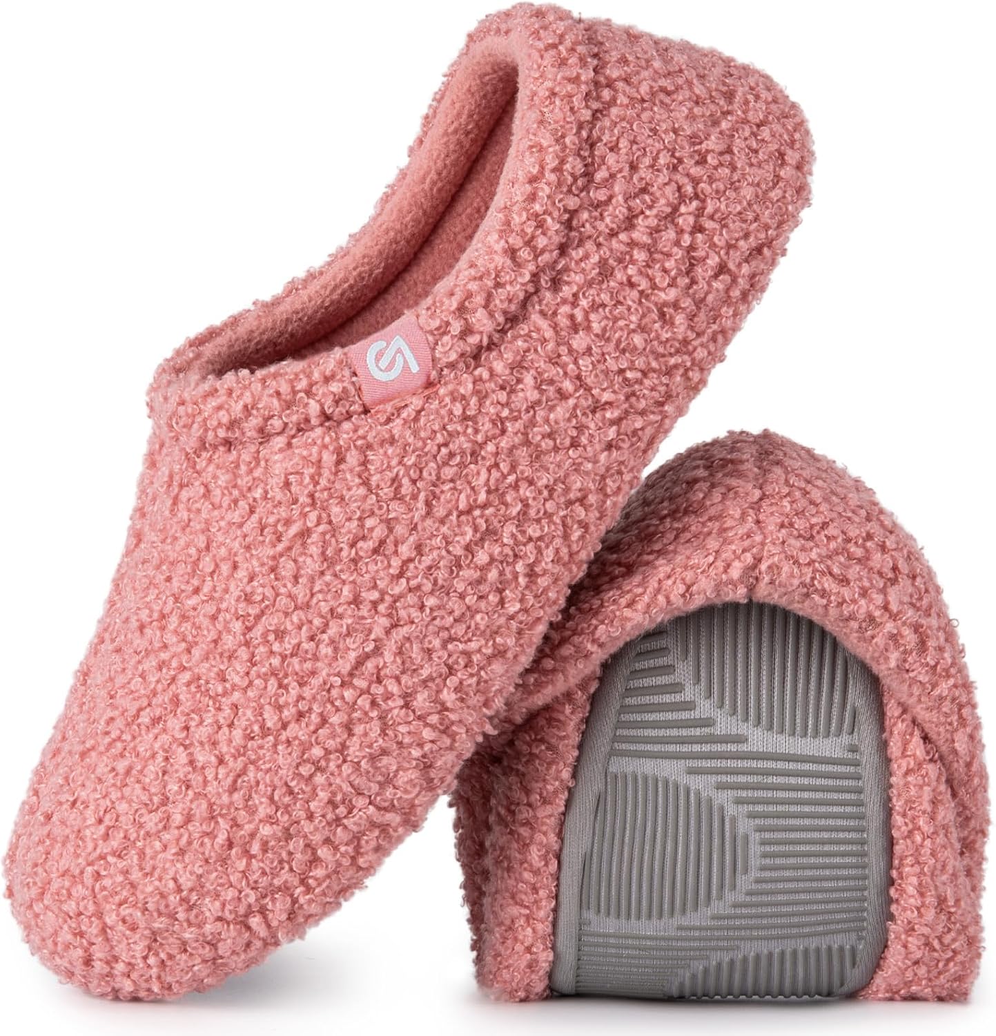 VeraCosy Women's Fuzzy Slippers Warm Comfy Memory Foam Non-slip House Shoes 7/8...