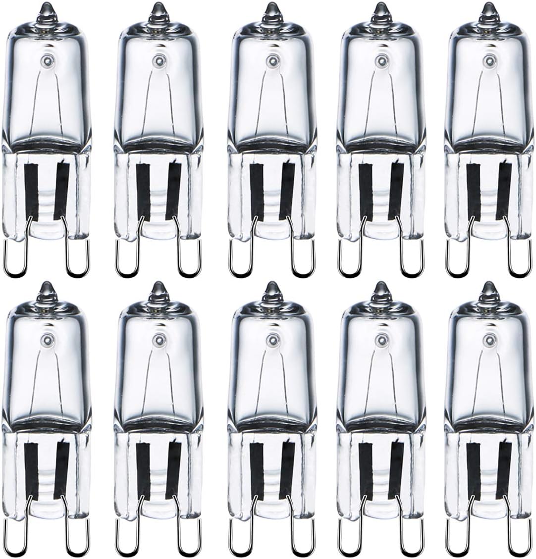 Comyan G9 Halogen Light Bulbs 230V 28W (29W) 2800K Warm White Clear G9 Capsule B...