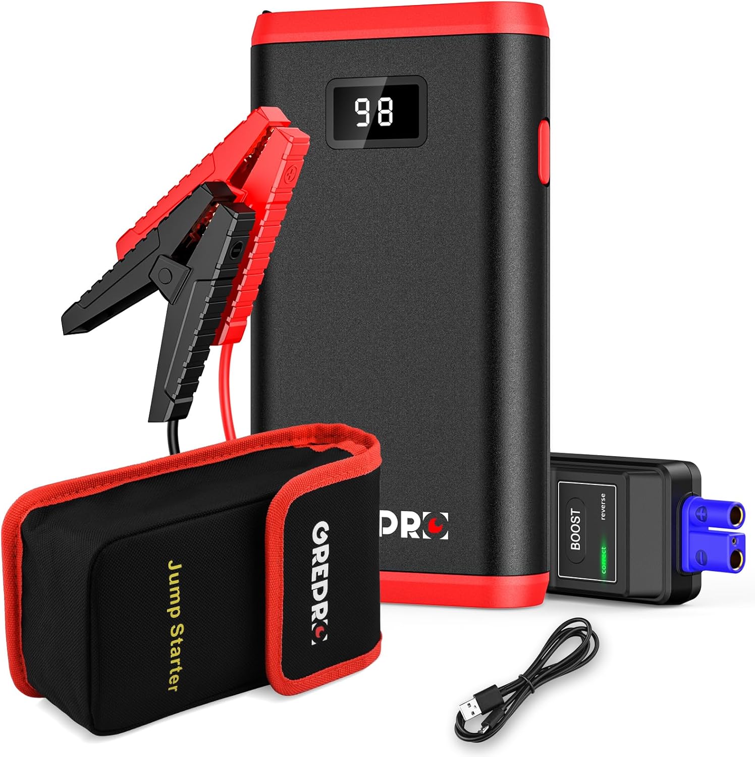 GREPRO Jump Starter Power Pack (up to 6.5L Gas, 4....