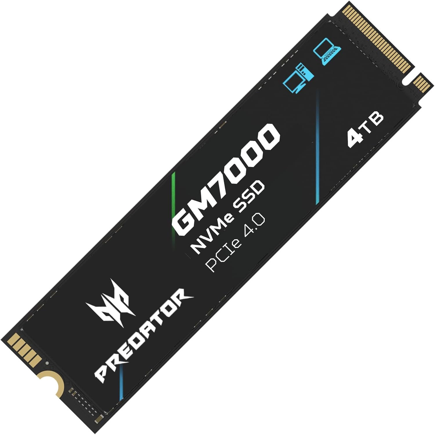 acer Predator GM7000 4TB SSD, PCIe Gen4x4 NVMe M.2 SSD with DRAM Cache, Up to 74...