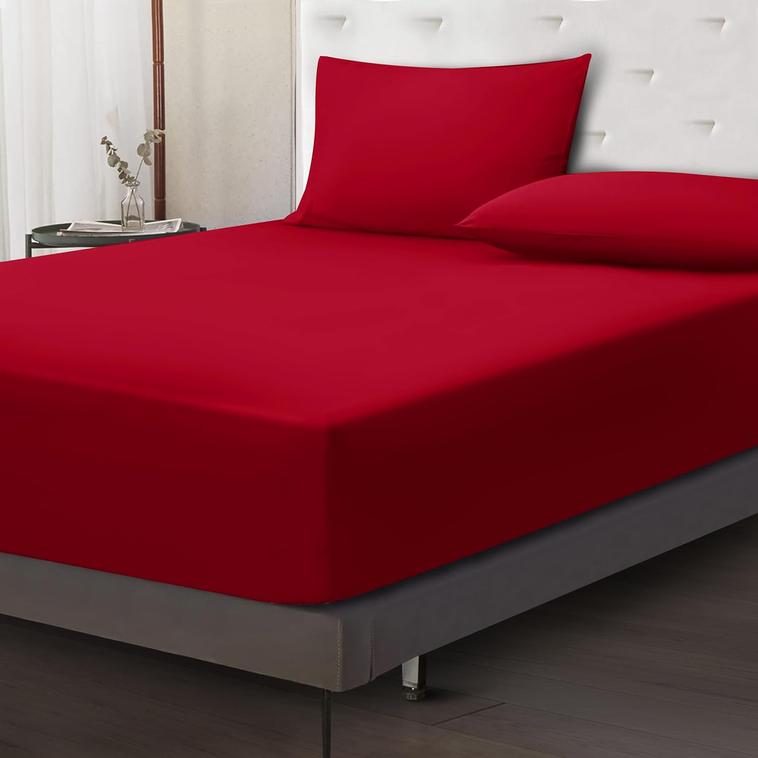 Top Quality Moonlight Bedding Fitted Sheet, Special 40 Cm Extra Deep Pocket Bed...