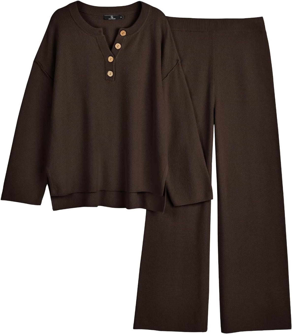 Cozy LILLUSORY Women's Lounge Sets, Unique 2 Piece Knit Sets for Comfort, Stylis...