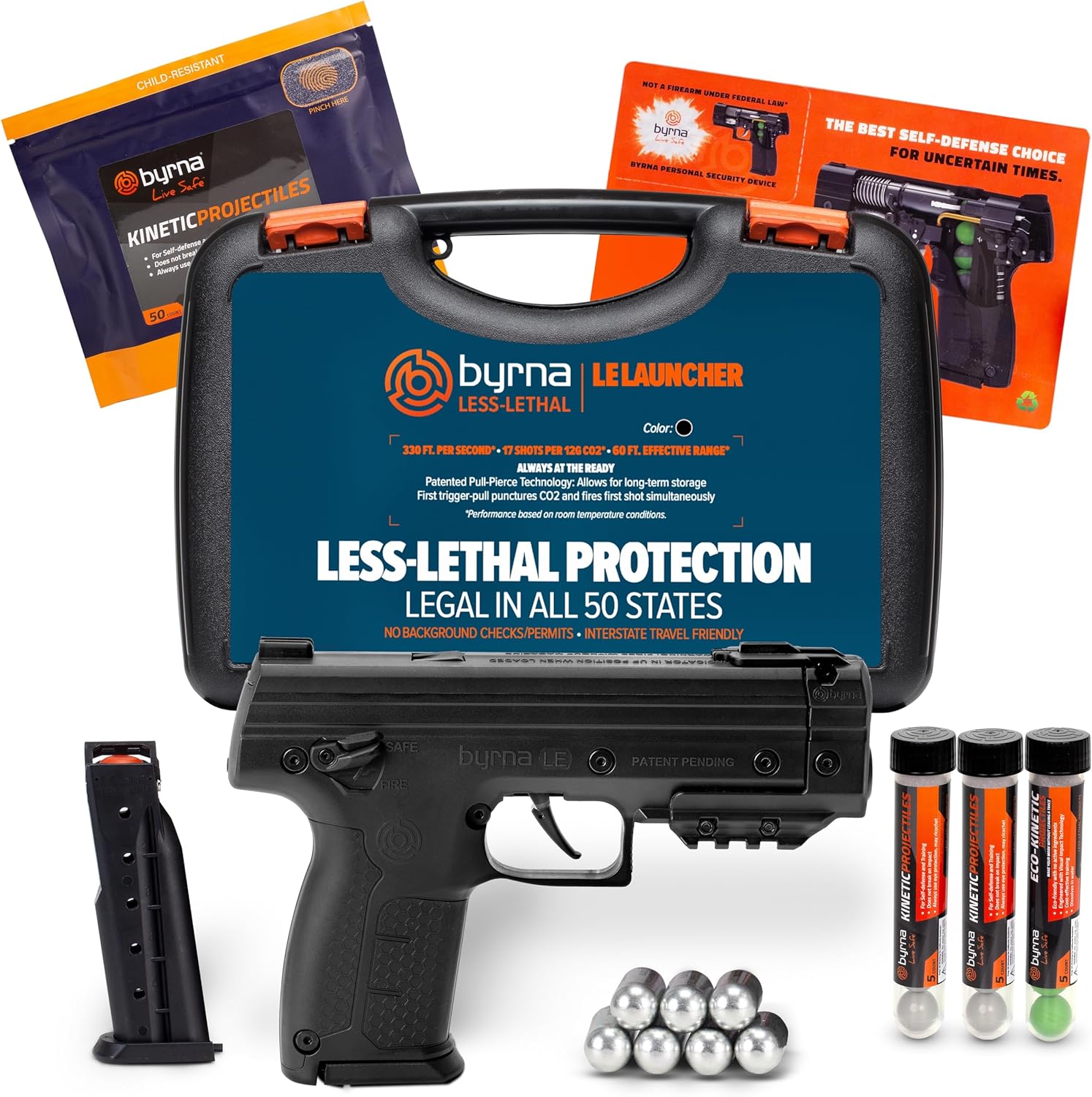 Byrna LE - Kinetic Ultimate Bundle | Less-Lethal Self-Defense & Home Defense Dev...