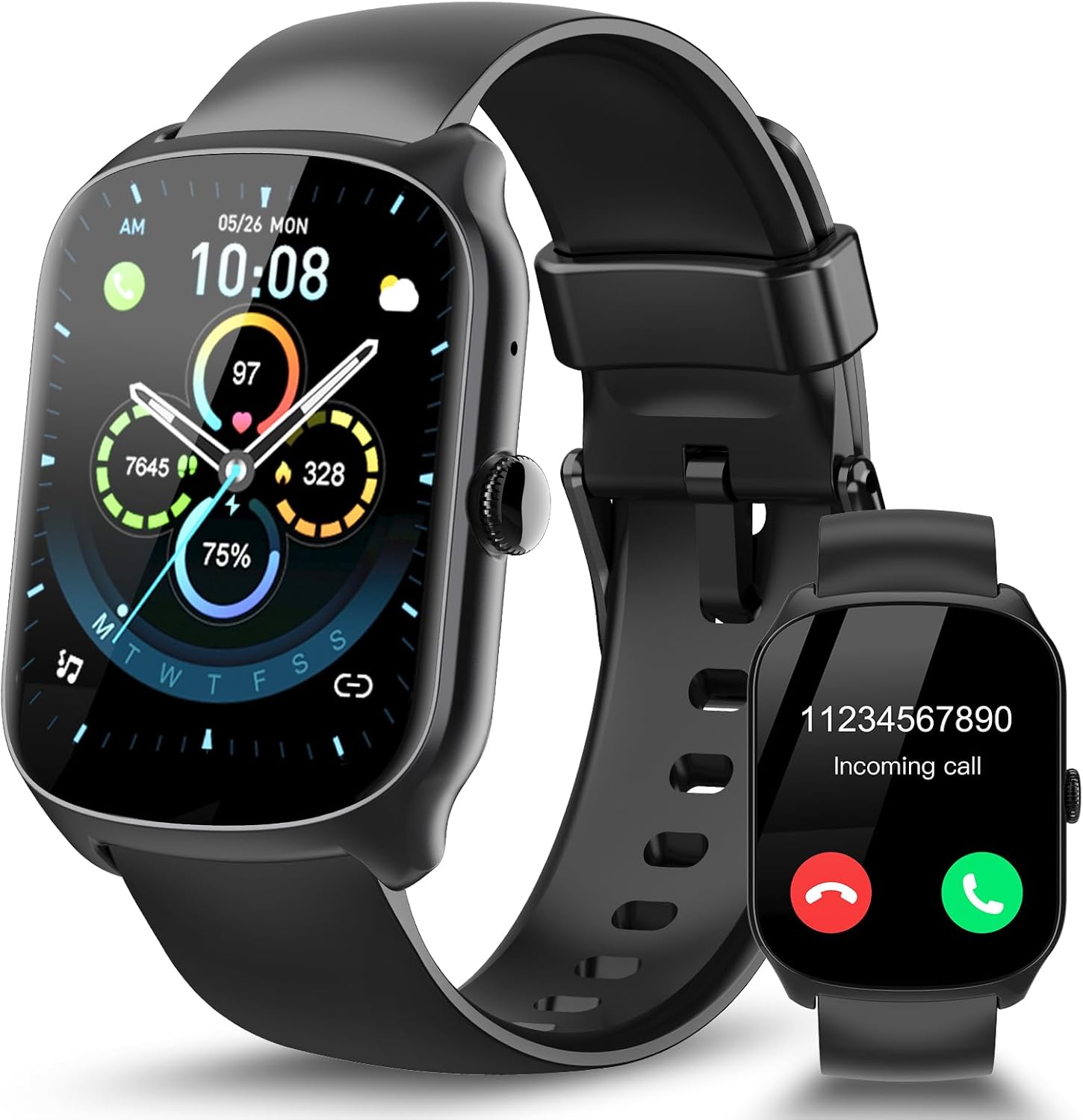 STECEi Smart Watch for Men Women Bluetooth Calls, 1.95" HD Curved Screen Smartwa...