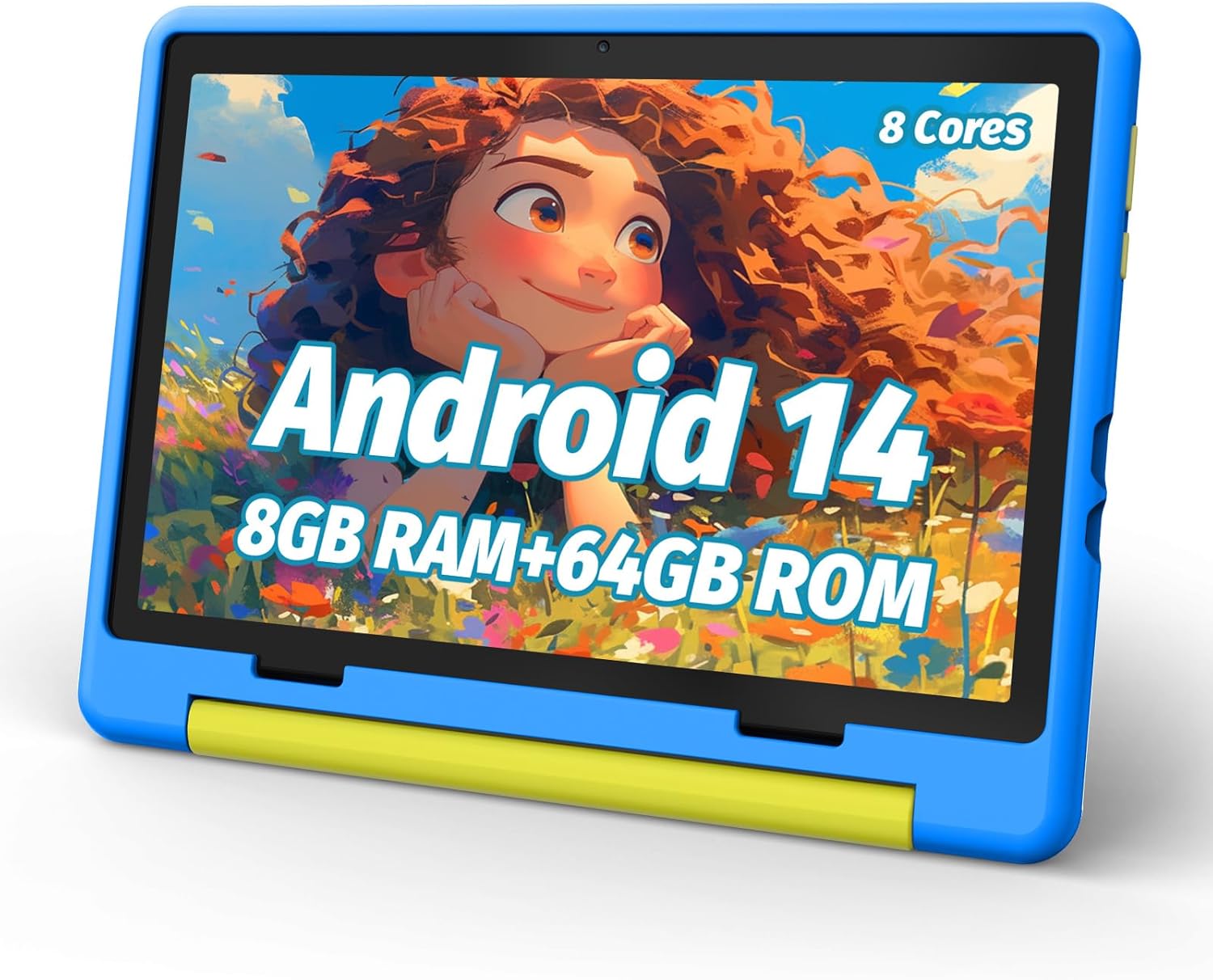 Kids Tablet, Android 14 Tablet for Kids 10 inch Octa-Core with Case, 64GB 1TB TF...