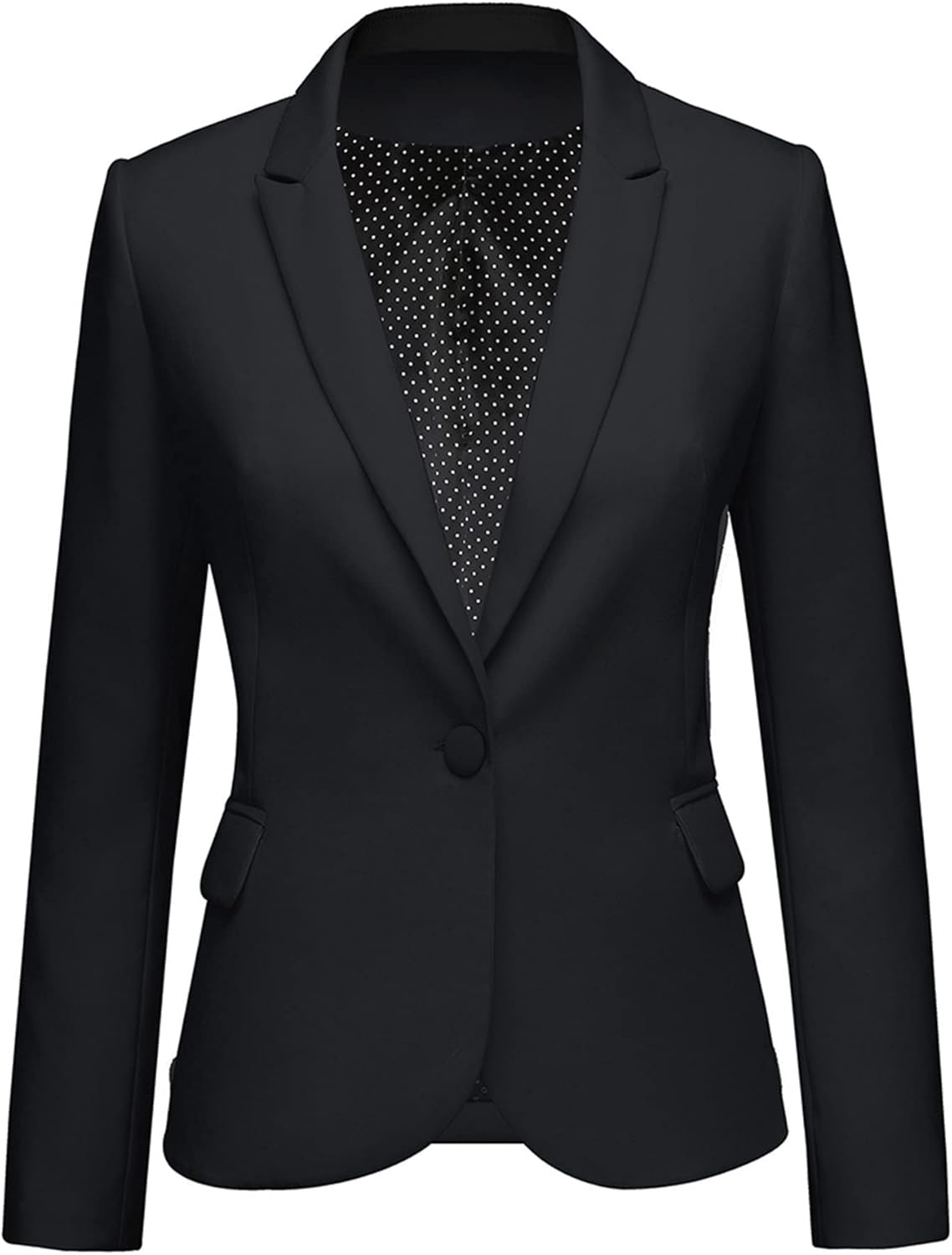 LookbookStore Womens Blazer, Special Notched Lapel Pocket Design, High-Quality O...