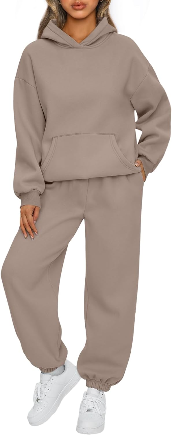AUTOMET Women's 2 Piece Lounge Set, Special Hoodie Sweatsuit for Fall Fashion, I...