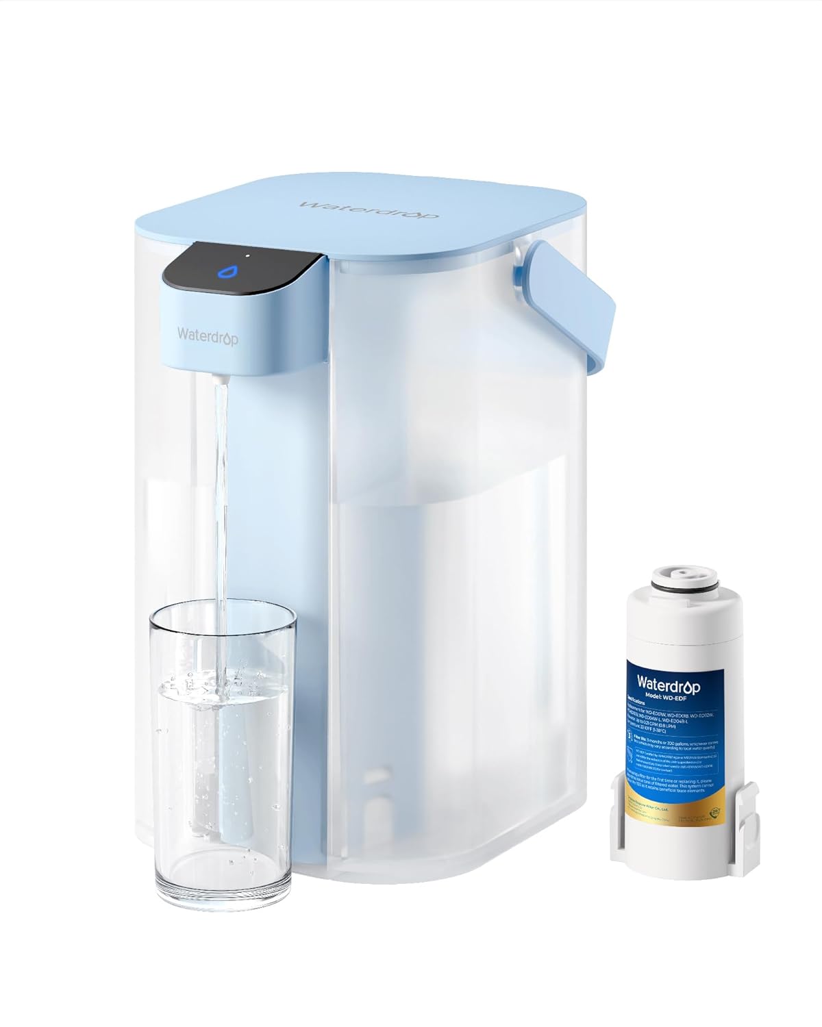 Waterdrop Instant Electric Water Filter Jug, Innovative Countertop Water Filter...