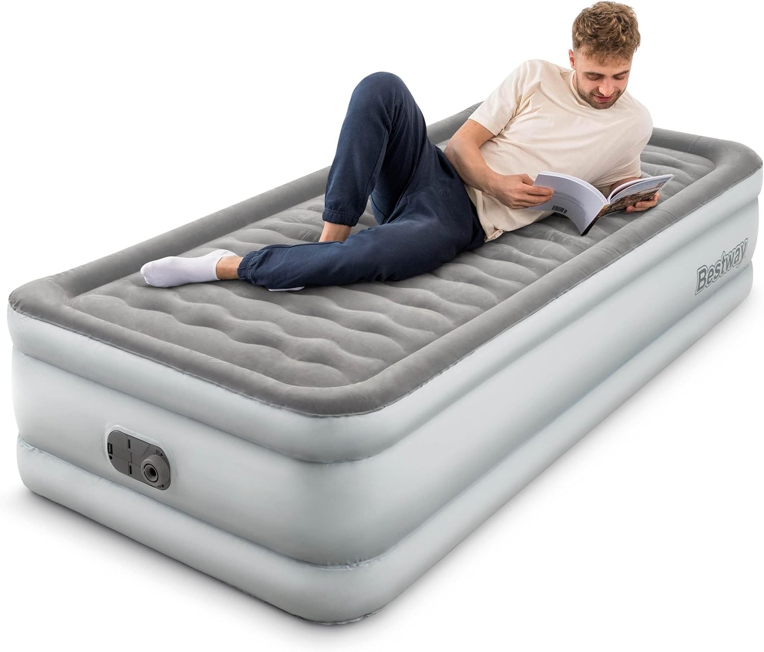 Bestway King Queen Double Single Size Air Bed | Airbed with Built-in Electric Pu...