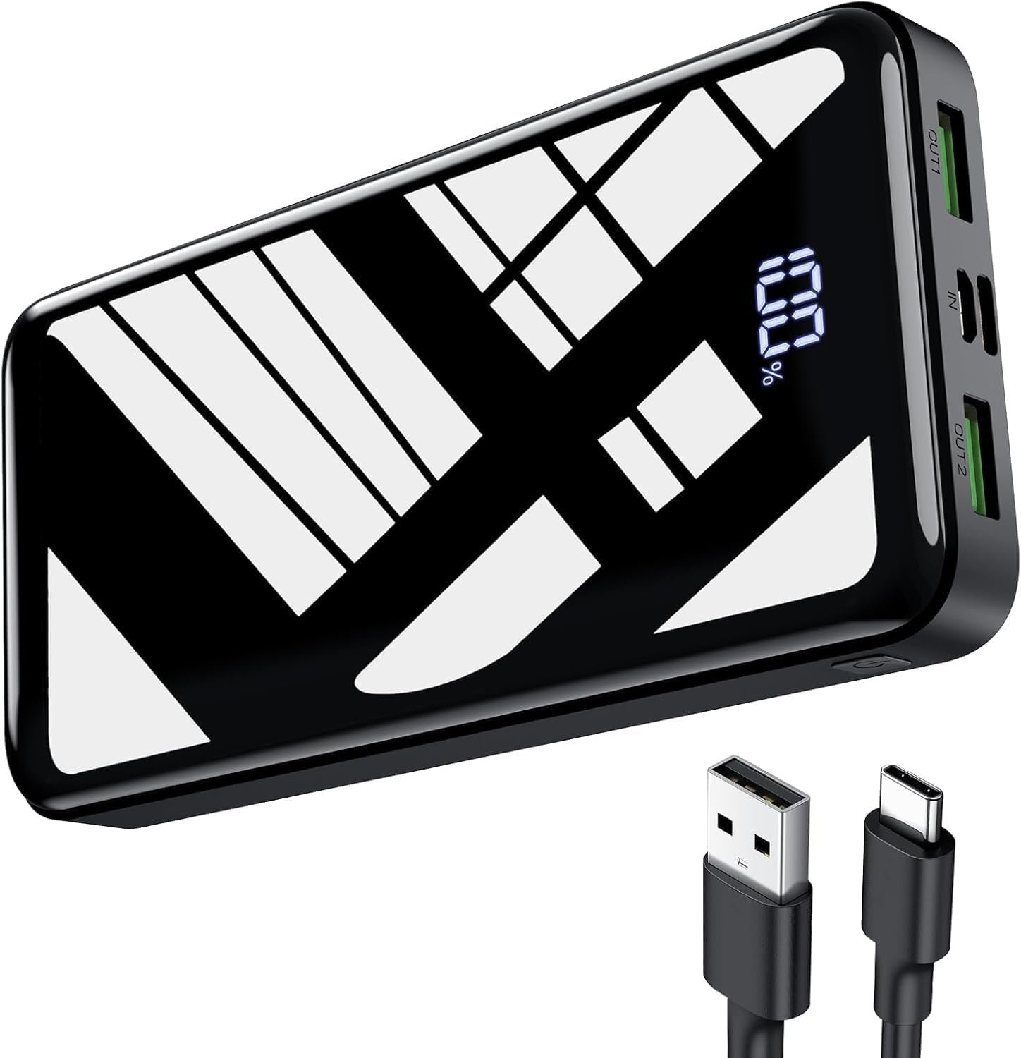 Power Bank 27,000mAh, QC 4.0 USB C 22.5W Fast Charging PD 20W Portable Charger,...