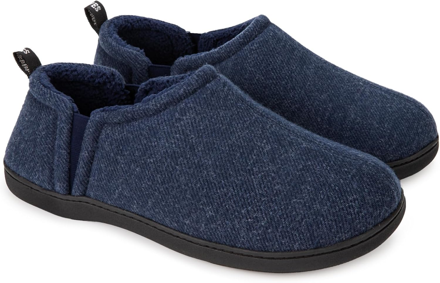 High-Quality Snug Leaves Men's Faux Wool Slippers, Special Comfy Warm Winter Hou...