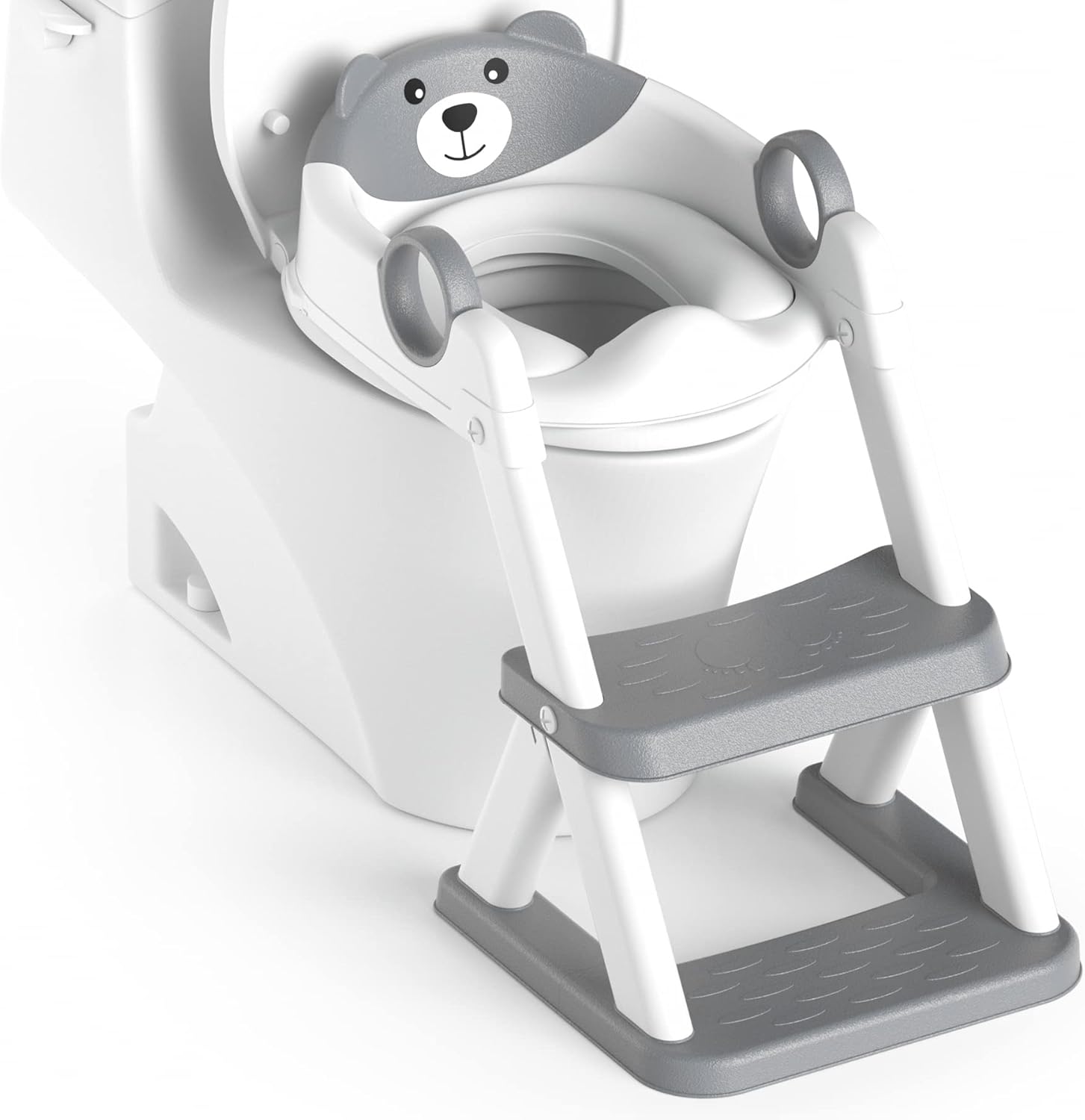 Rabb 1st Bear Potty Training Seat, Upgrade 2 in 1 Toddler Toilet Seat,Splash Gua...