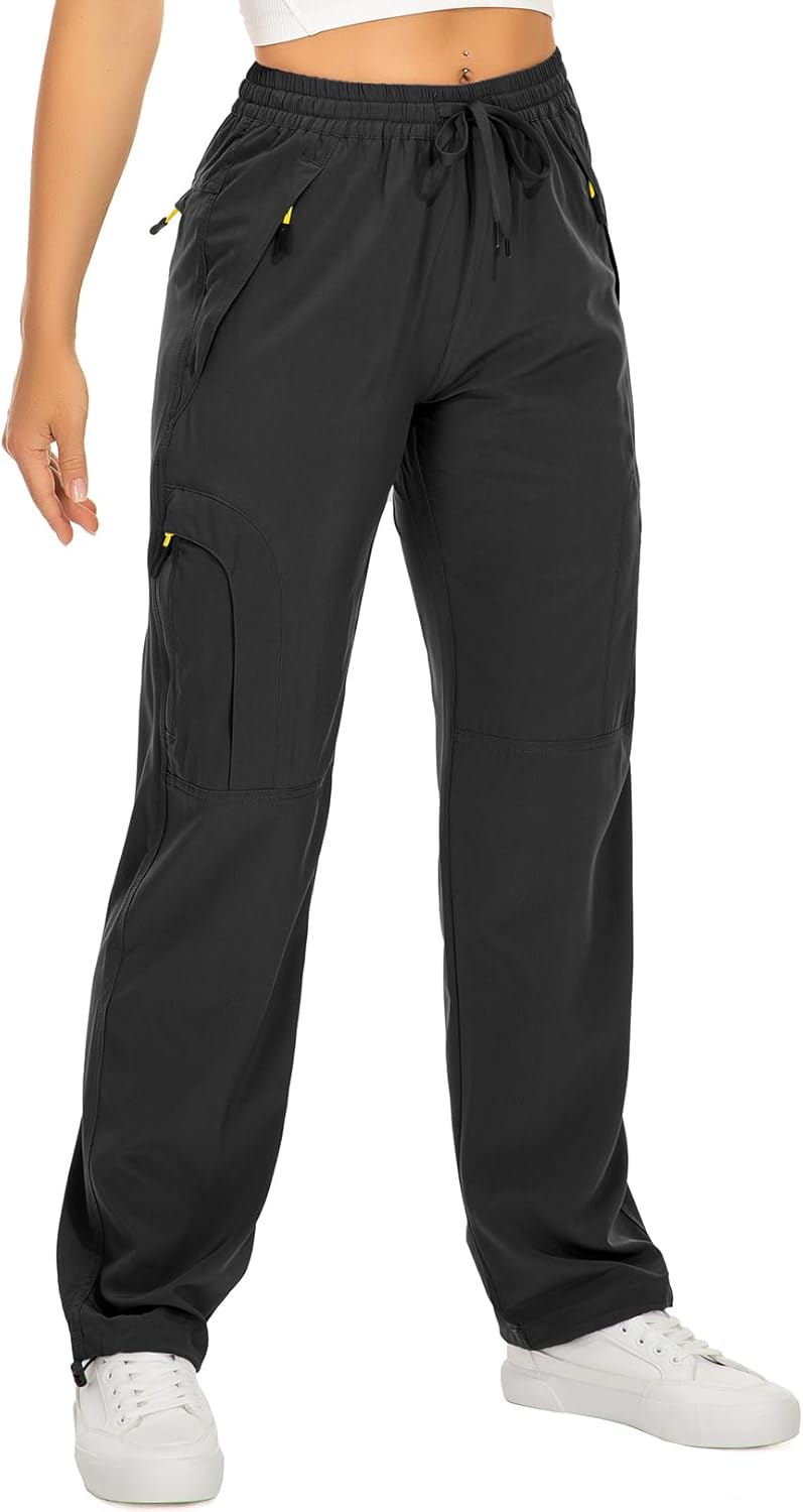 Womens Hiking Pants Quick Dry UPF 50 Lightweight Travel Golf Cargo Safari Pants...