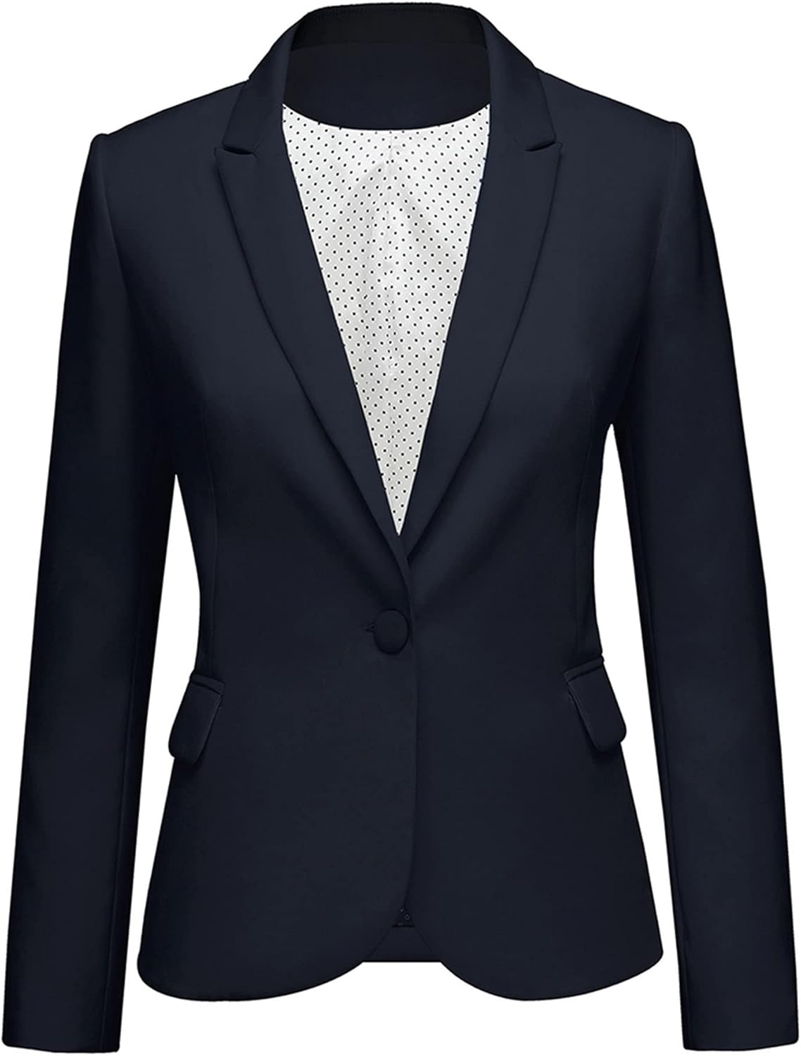Premium LookbookStore Womens Blazer, Elegant Notched Lapel Jacket, Versatile Wor...