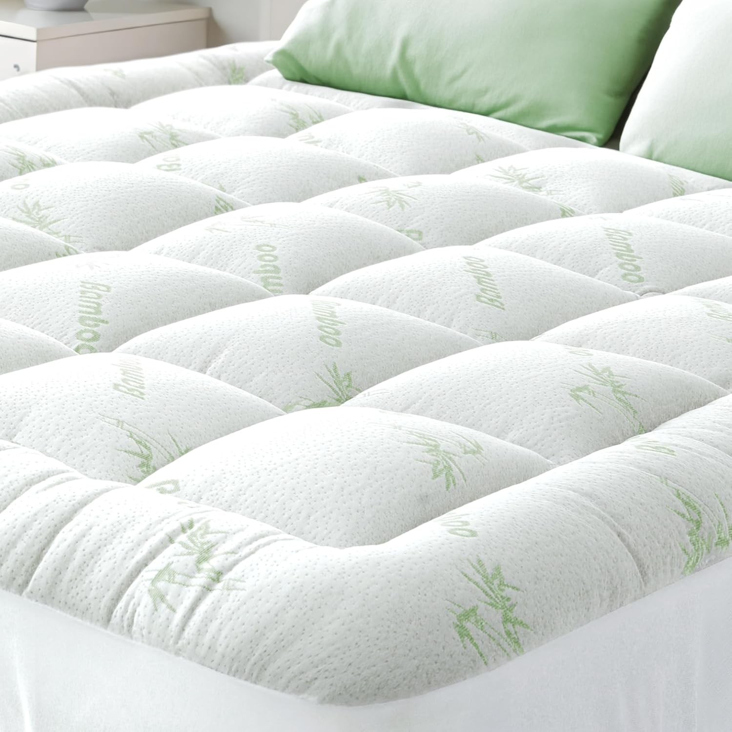 Ultra Soft King Size Mattress Topper - Viscose Made from Bamboo Pillow Top Mattr...