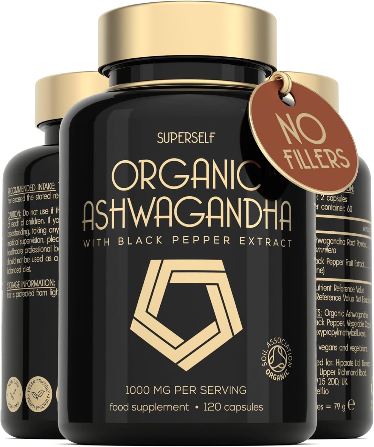 Organic Ashwagandha High Strength - 1000mg Ashwaga...
