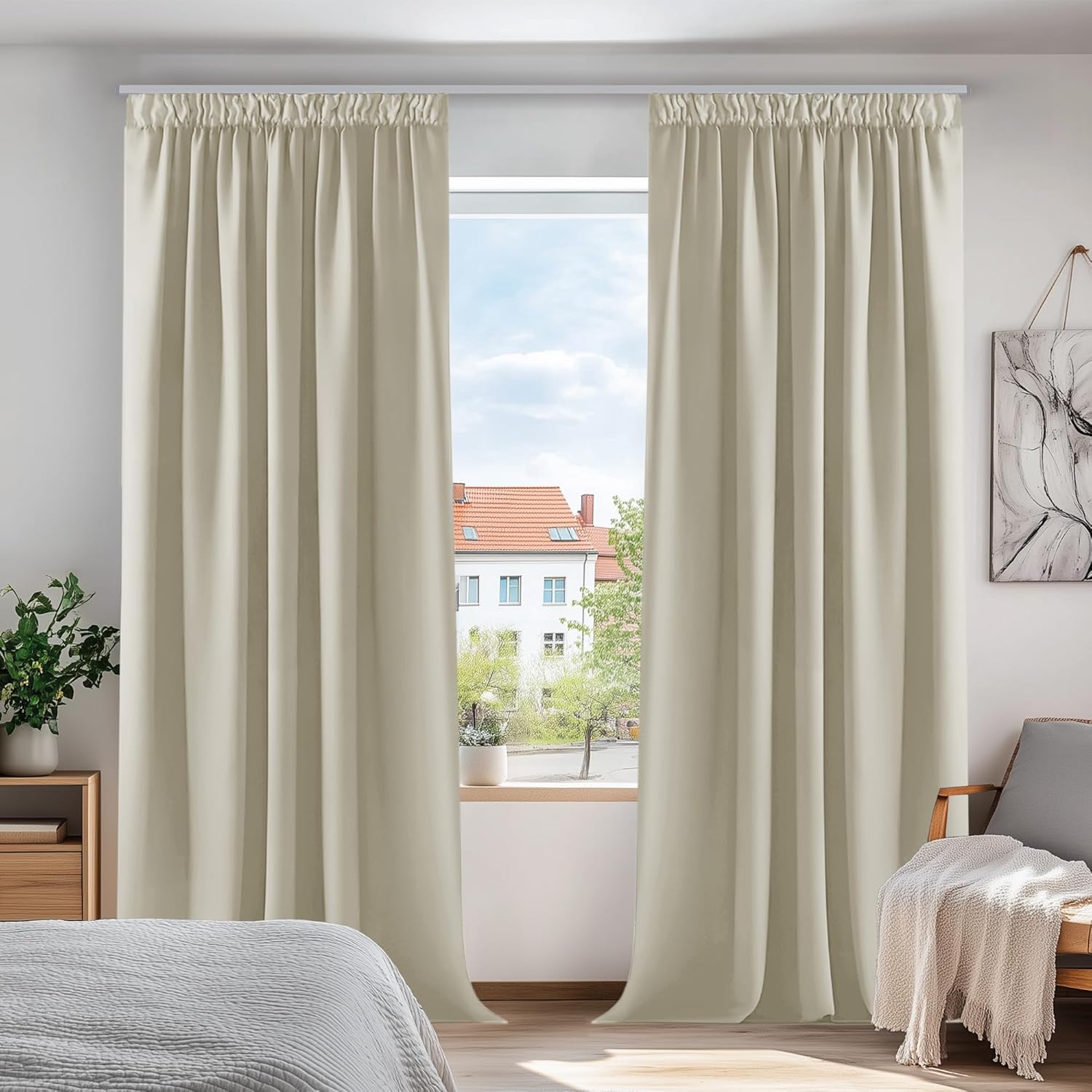 Deconovo Curtains, Special Super Soft Thermal Insulated Room Darkening Curtains,...