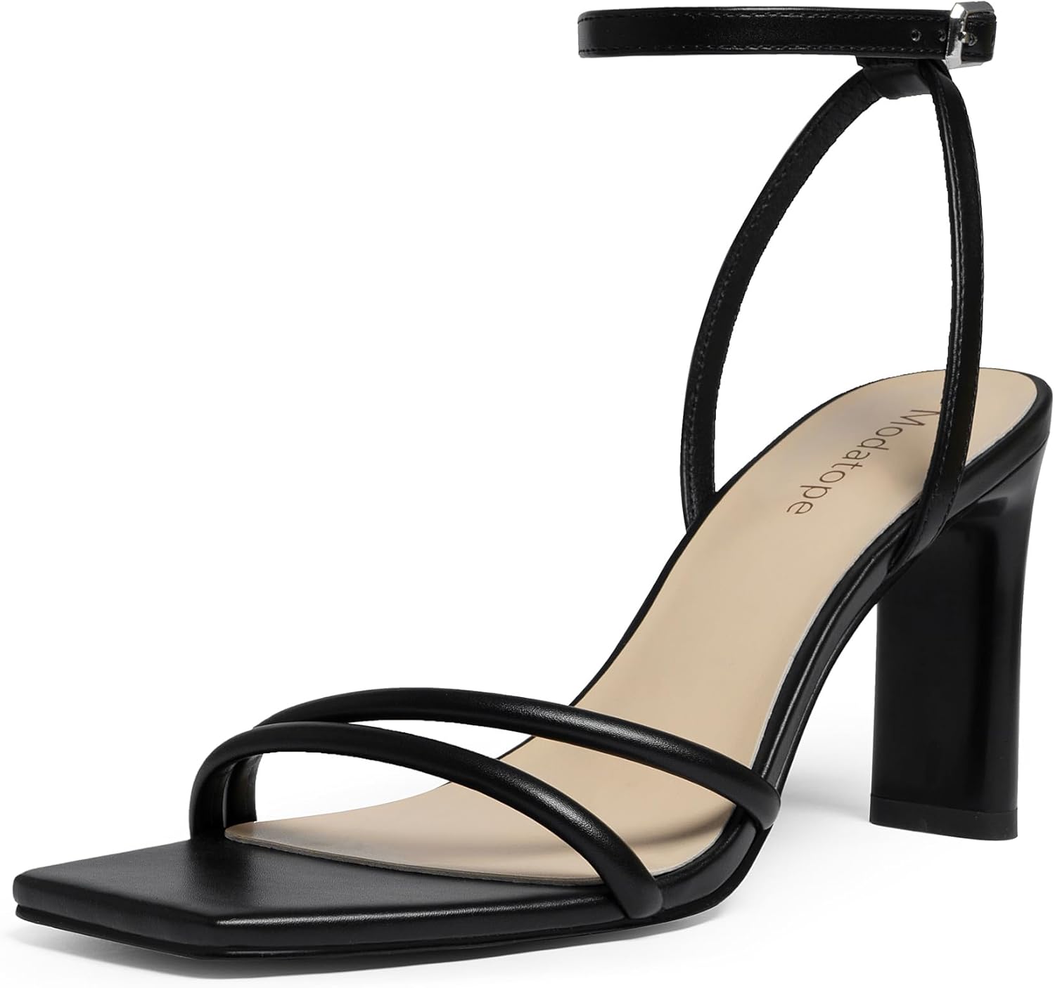 Modatope Womens Sandals, Unique Square Open Toe Sandals With Chunky High Heels,...