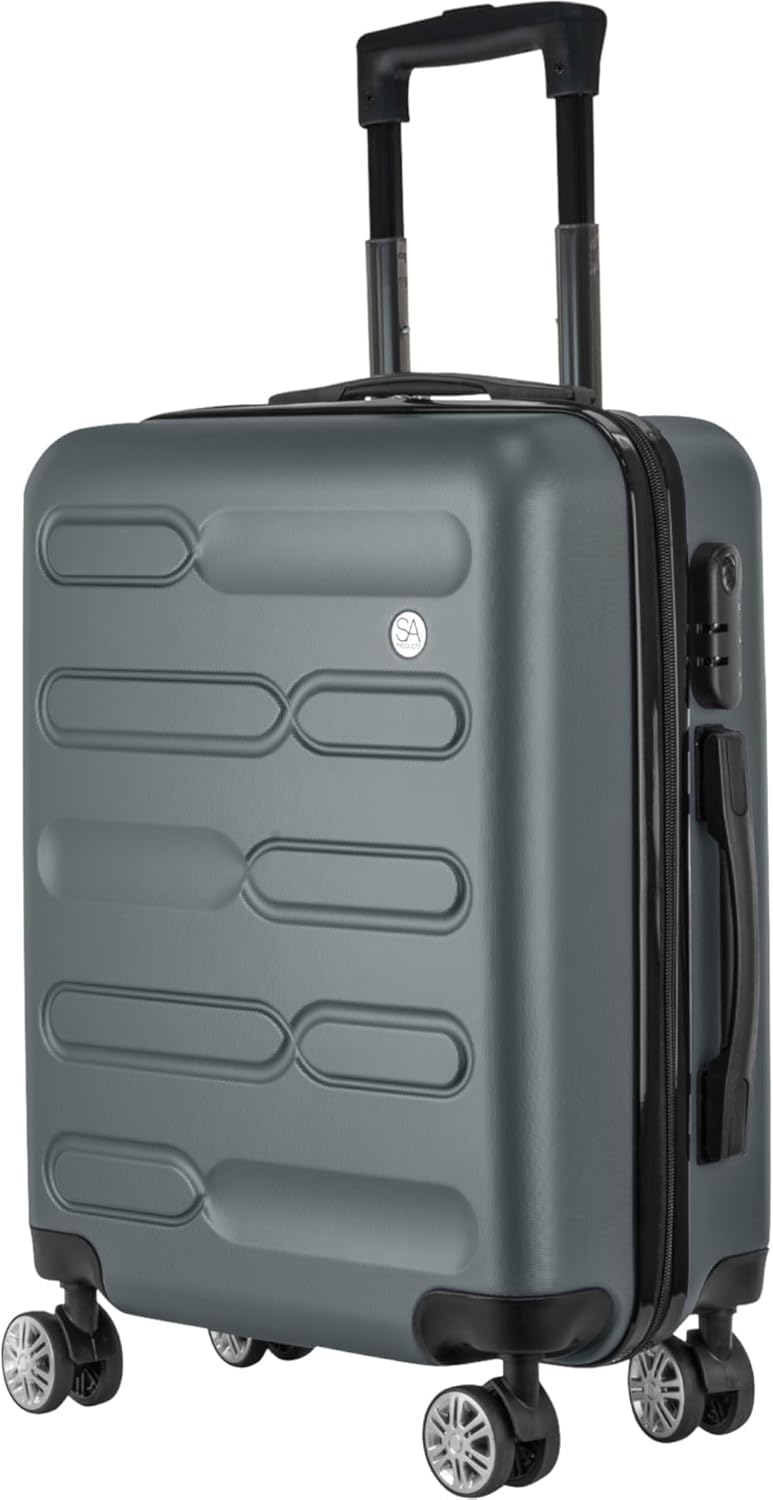 SA Products Cabin Suitcase, Special 34L Carry On Luggage with Combination Lock,...