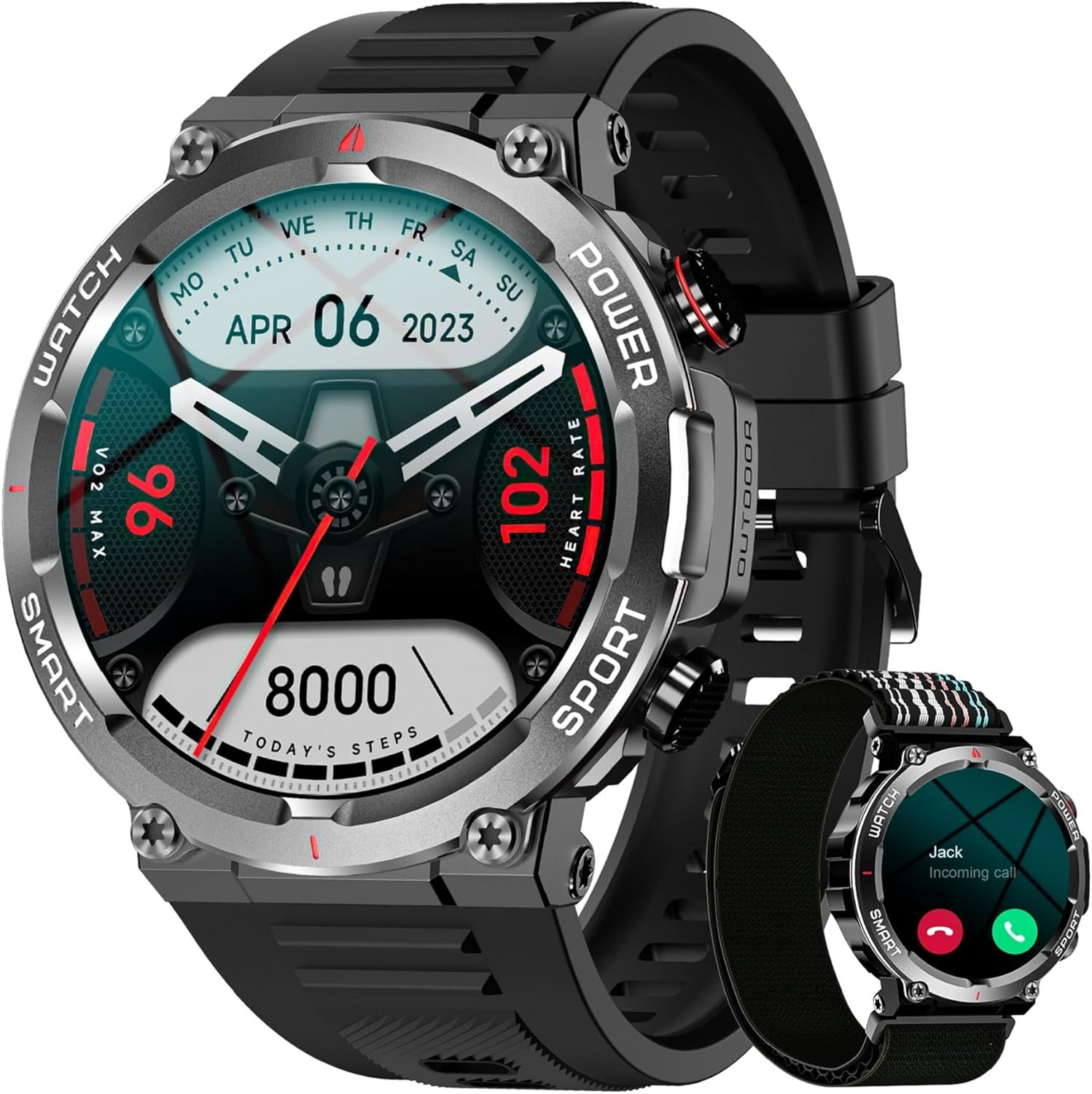 Blackview Military Smart Watch for Men (Answer/Mak...