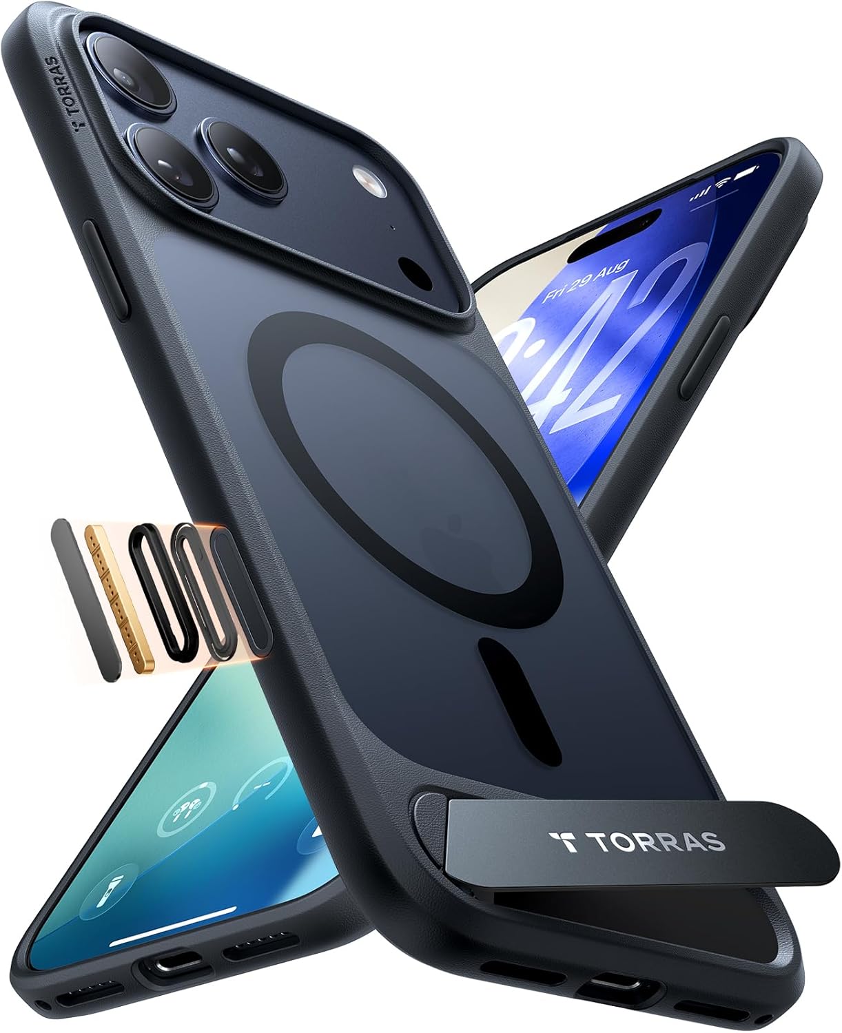 TORRAS Stand for iPhone 17 Pro Max Case – Durable Titanium Stand, Compatible wit...