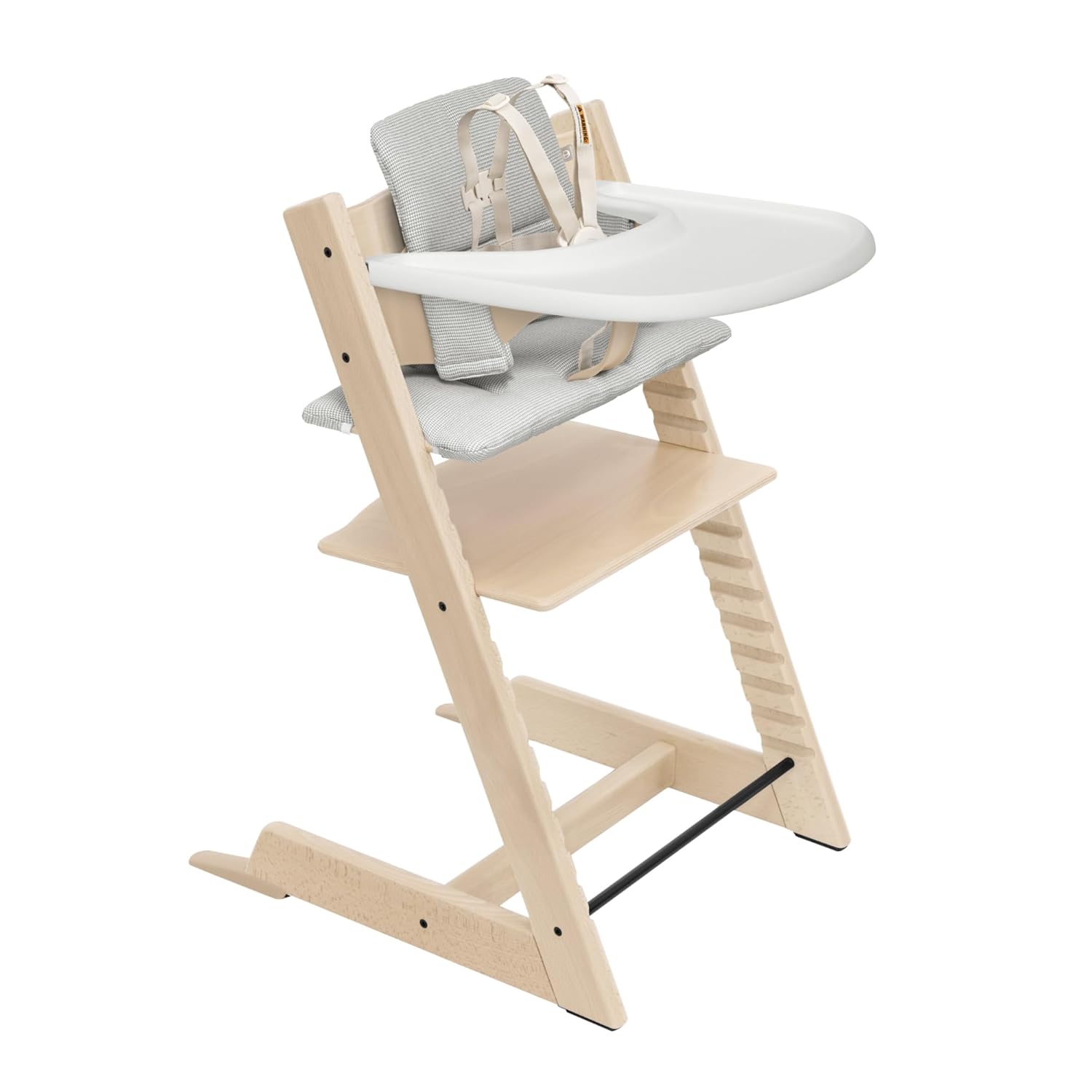 Stokke Tripp Trapp High Chair 2, Special High Chair with Nordic Grey Cushion, In...