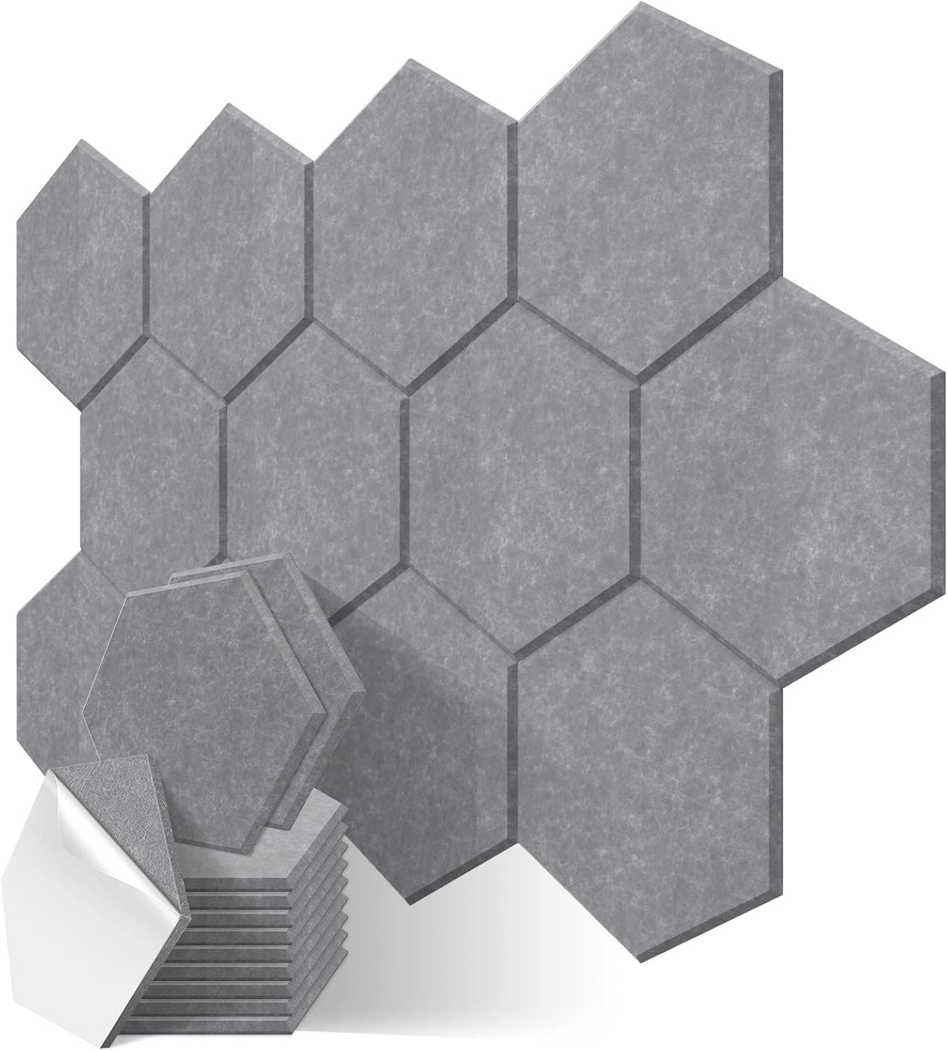 JBER Hexagon Acoustic Panels, Special Sound Proof Foam with Self-Adhesive, High-...