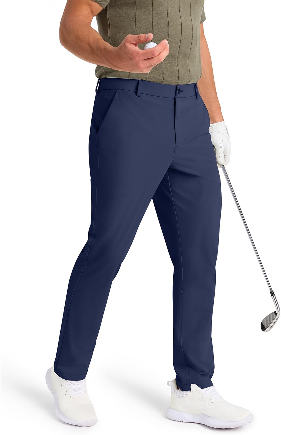 Mens Classic Fit Golf Pants, Special Stretch Dress Pants with Versatile Options(...