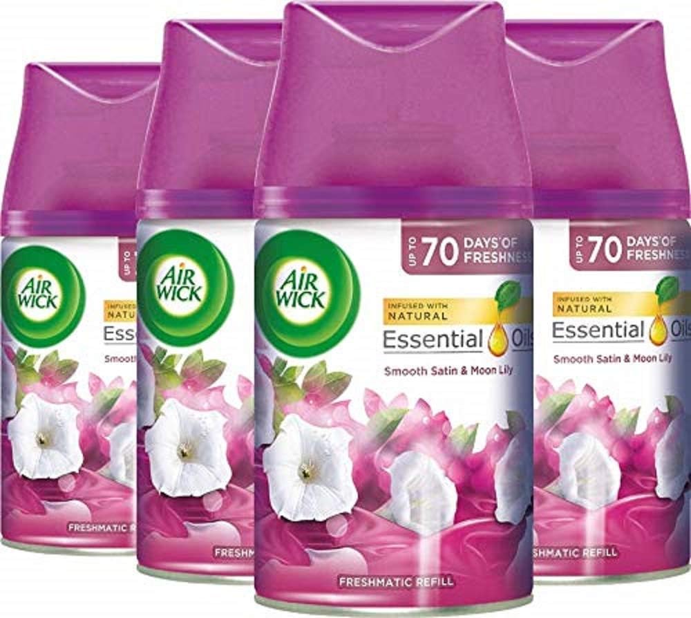 Air Wick |Smooth Satin & Moon Lily |Automatic Air Freshener | Freshmatic Auto Sp...
