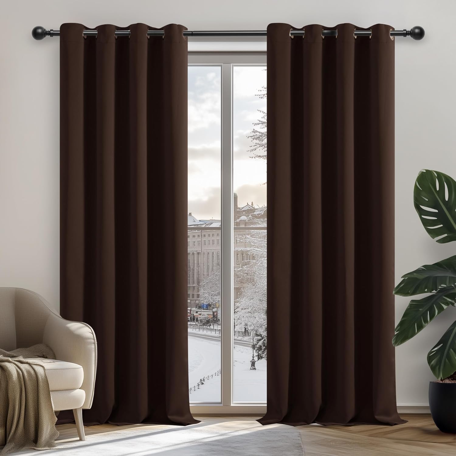 Premium Deconovo Super Soft Curtains, Exceptional Thermal Insulated Blackout Win...