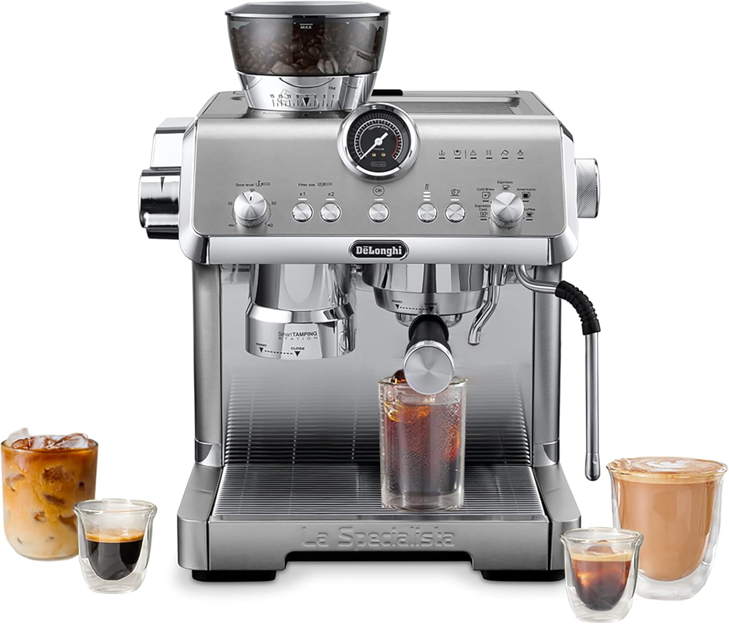 De'Longhi La Specialista Opera Espresso Machine – Cold Brew & Espresso Maker wit...