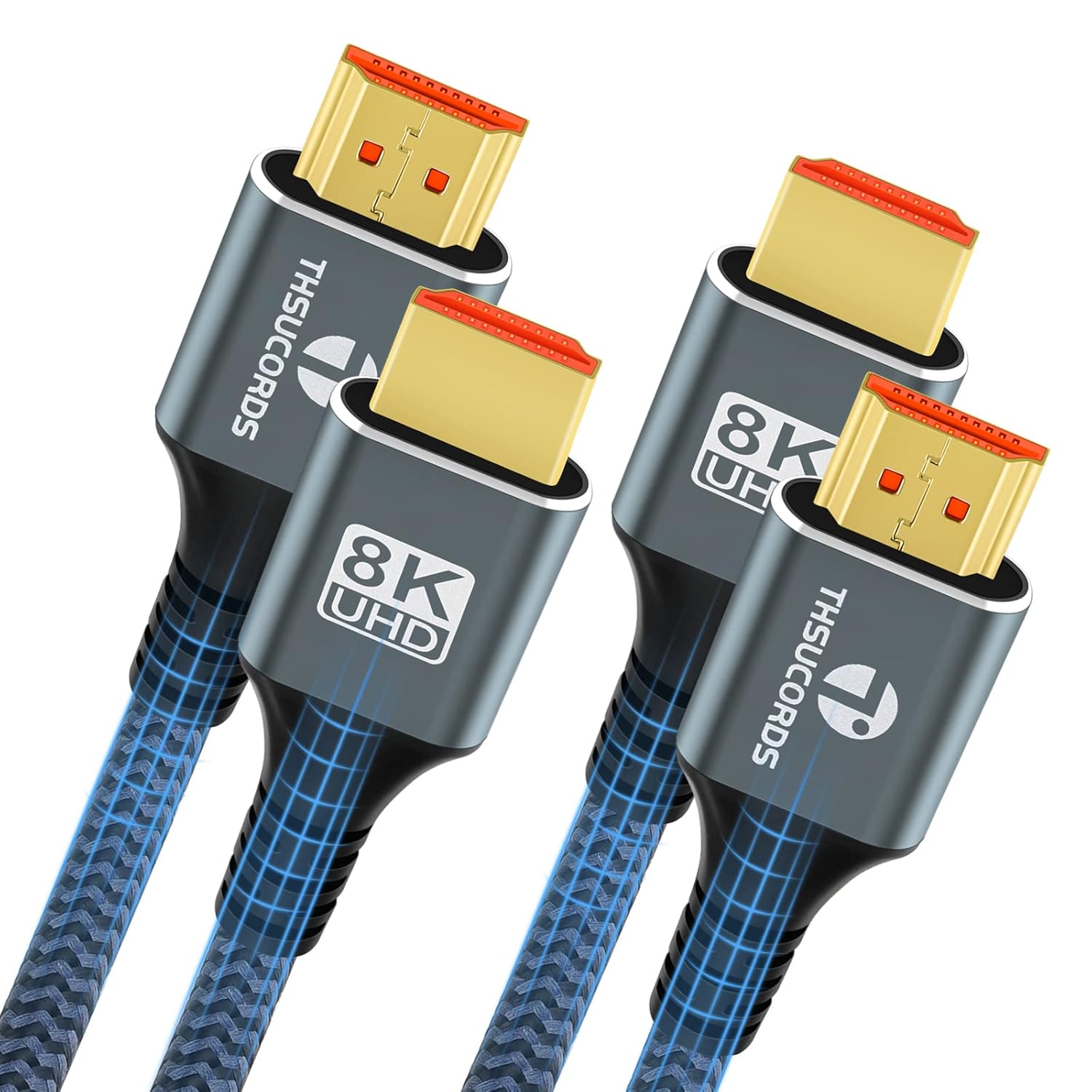 Thsucords 8K HDMI Cable 2.1, High-Speed HDMI Cord with Braided Design, Special H...
