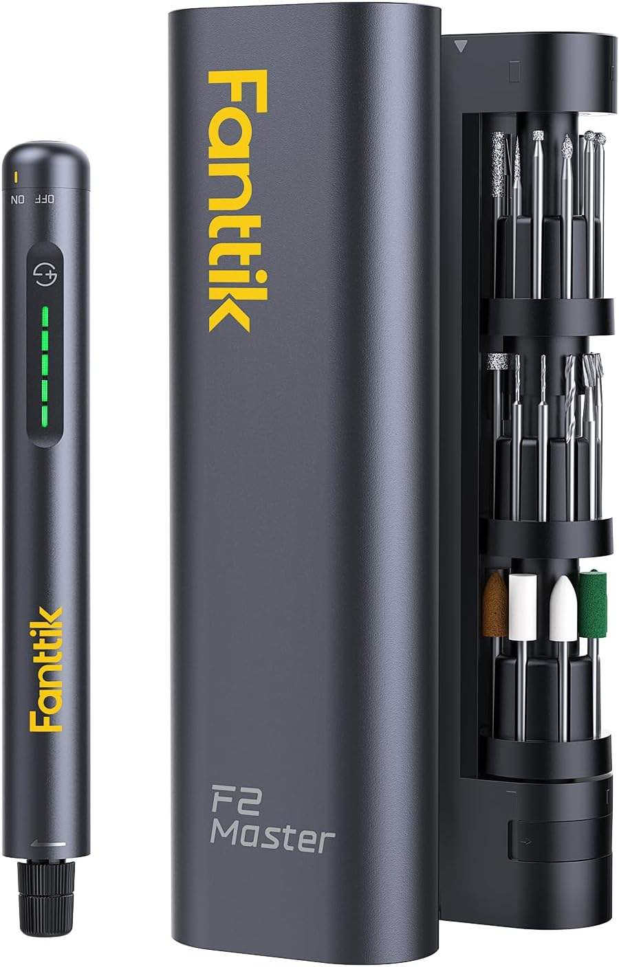 Fanttik F2 Master Mini Cordless Rotary Tool Kit, NeoPulse Motor, 5 Variable Spee...