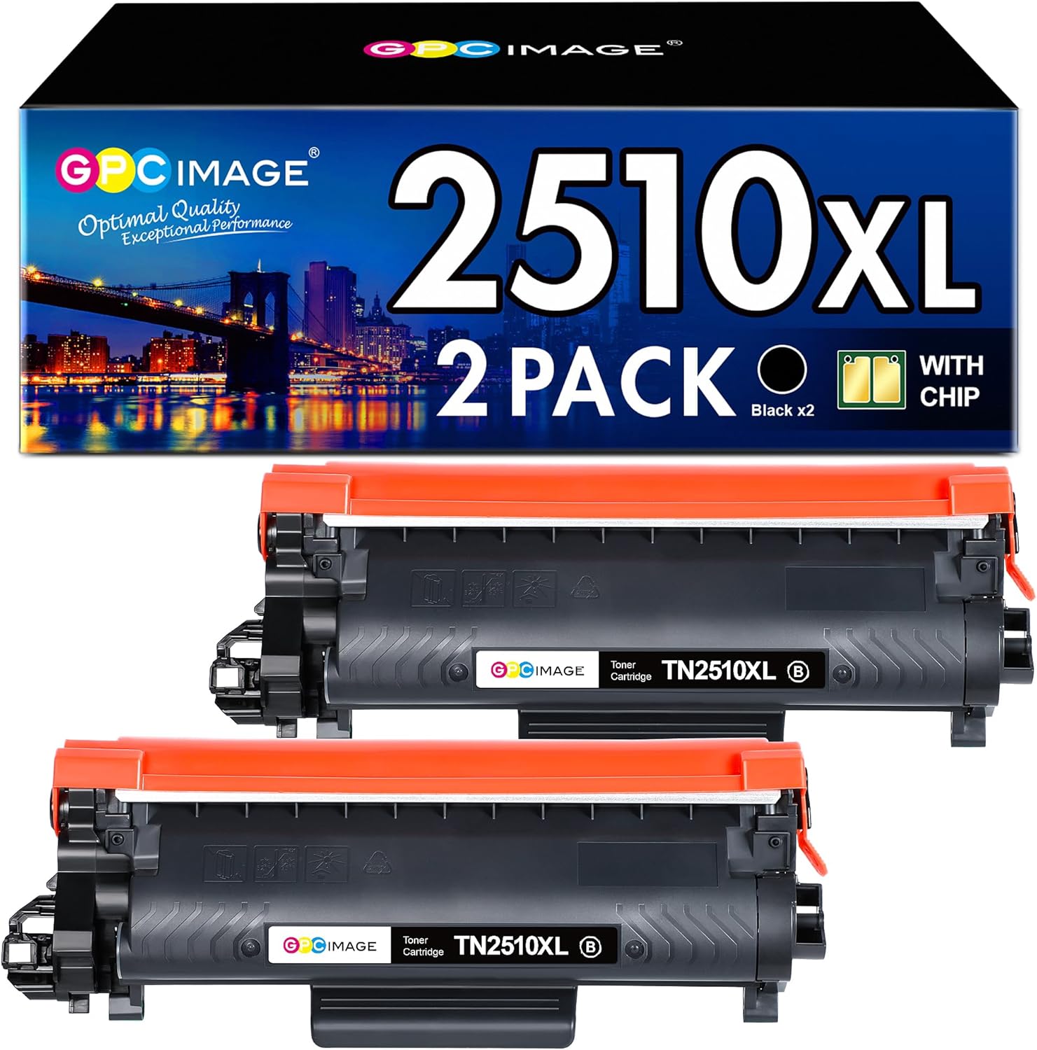 GPC Image TN2510XL Toner, Reliable MFC-L2835DW Toner Compatible with Brother, Hi...