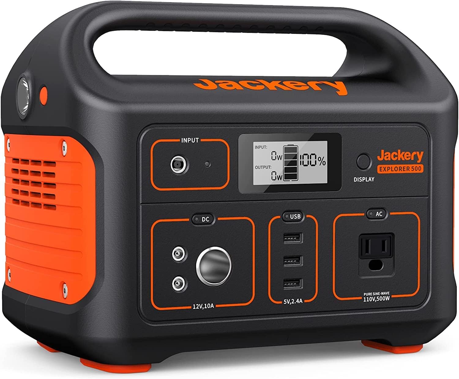 Jackery Portable Power Station Explorer 500, 518Wh Outdoor Solar Generator Mobil...
