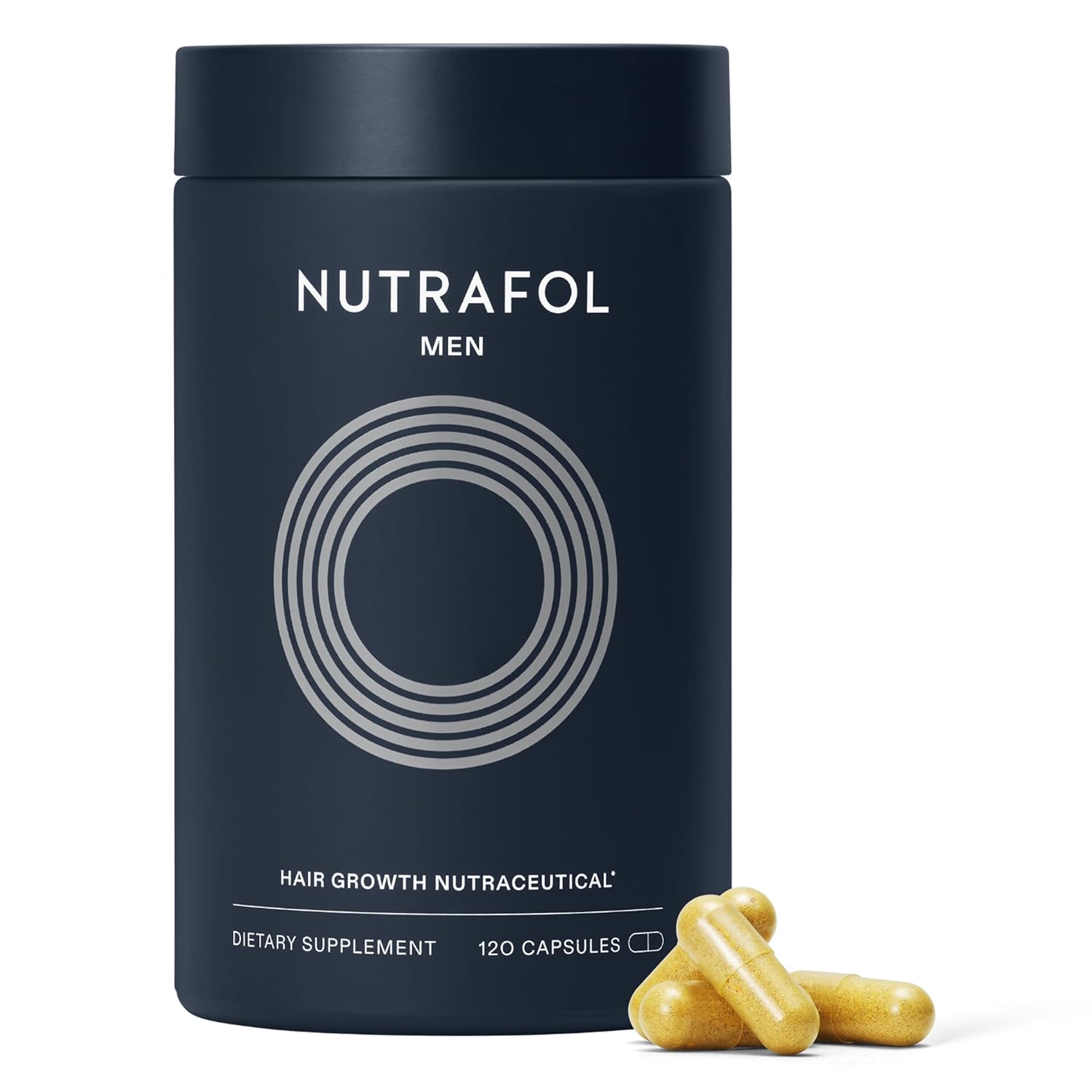 Nutrafol Men's Hair Growth Supplements, Clinically Tested for Visibly Thicker Ha...